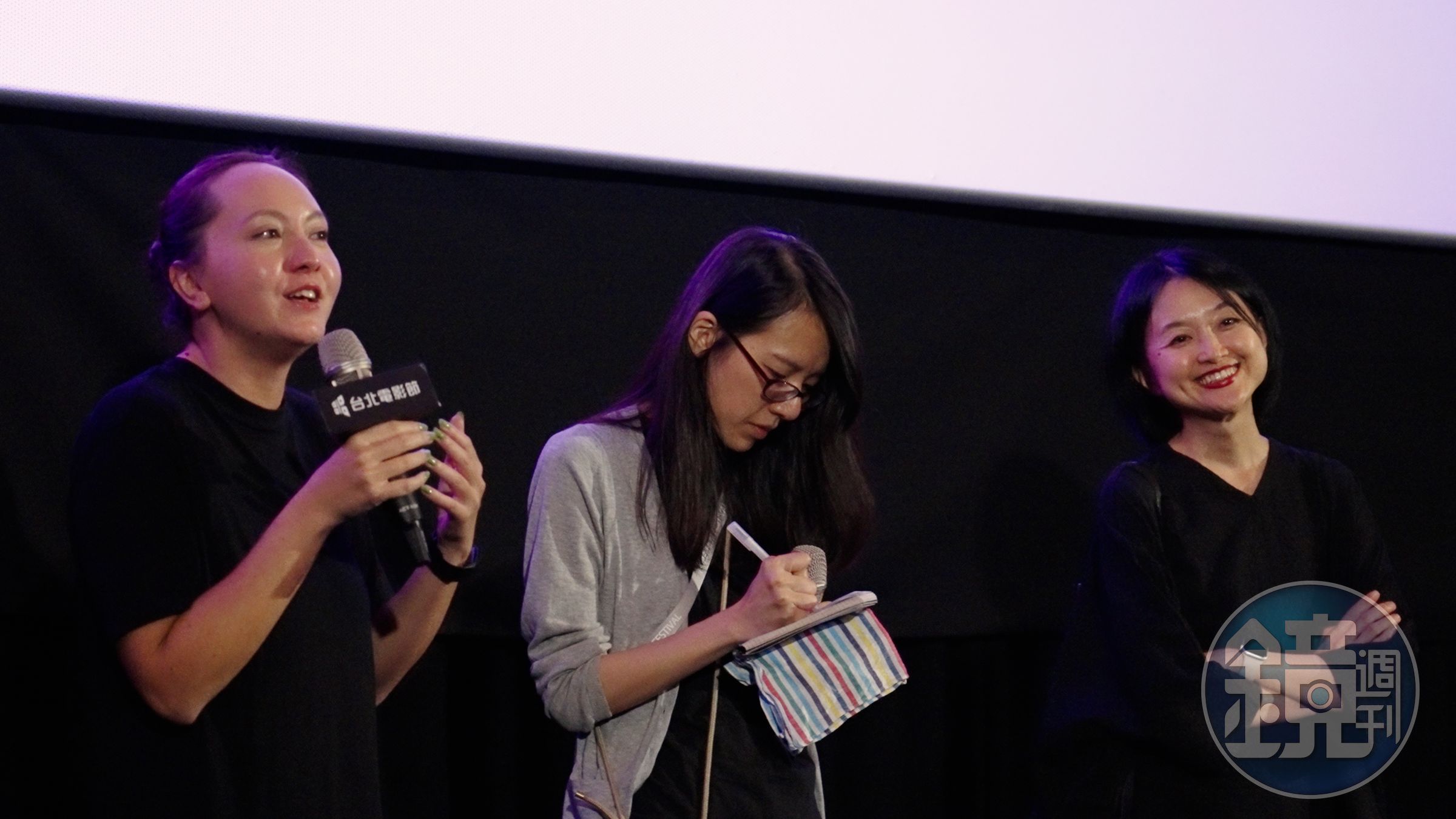 馬來西亞導演余修善(左)和製片傅慧齡(右)出席映後座談。(台北電影節提供)