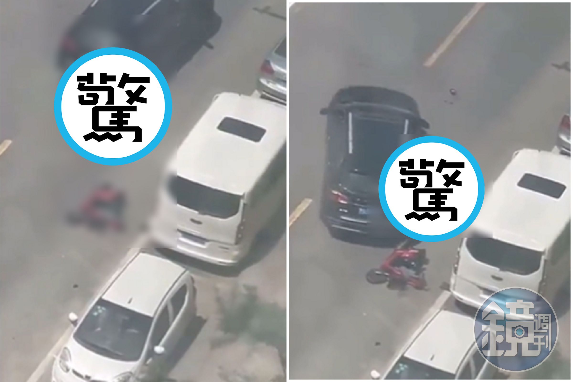 中國恐怖狼性！女當街遭男開車反覆輾壓慘死，鄉民冷血評論無人救。（翻自推特）