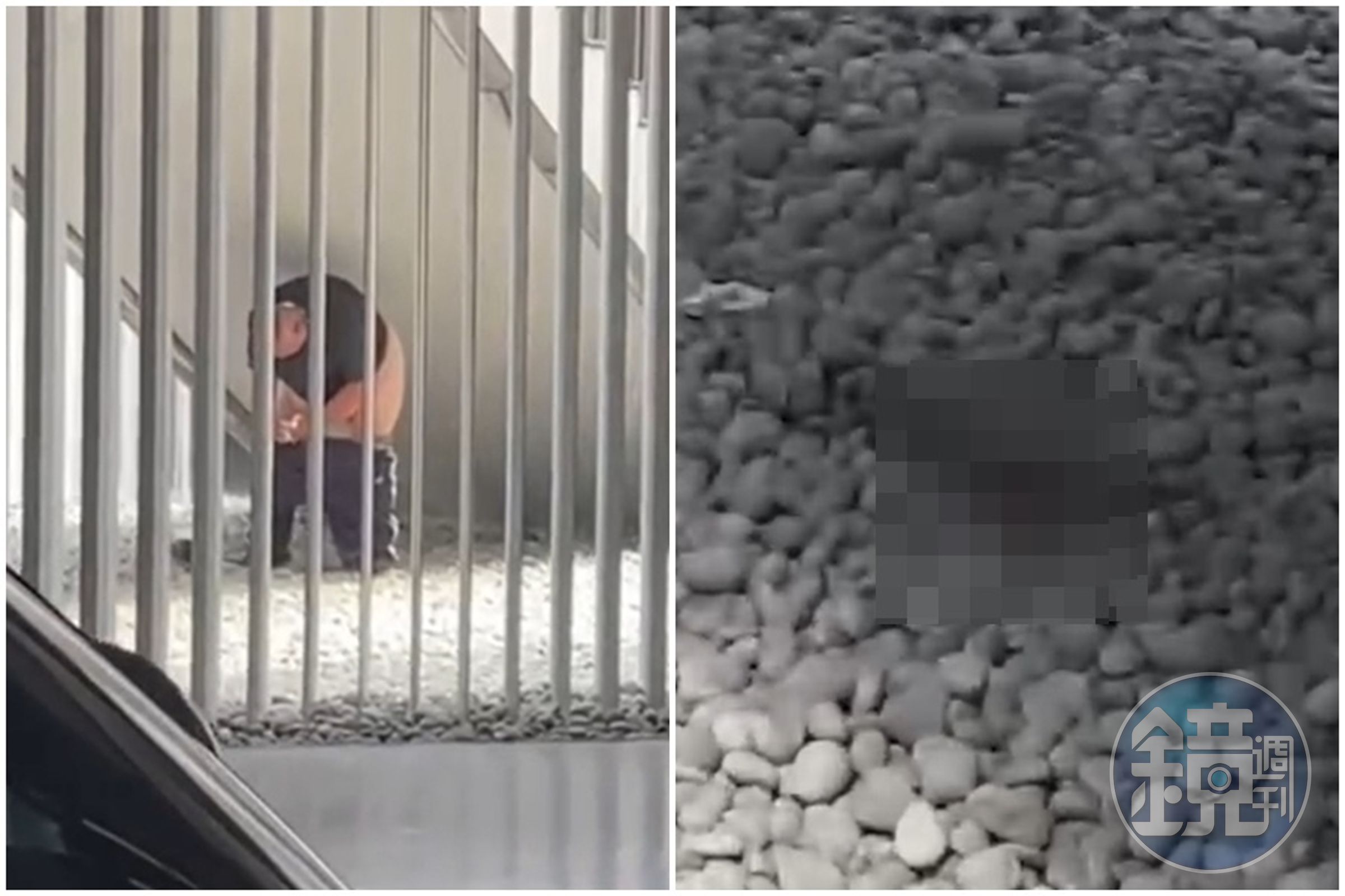 一名大叔在南美館公共空間公然如廁,館方對此回應了。(翻攝自Tiktok)
