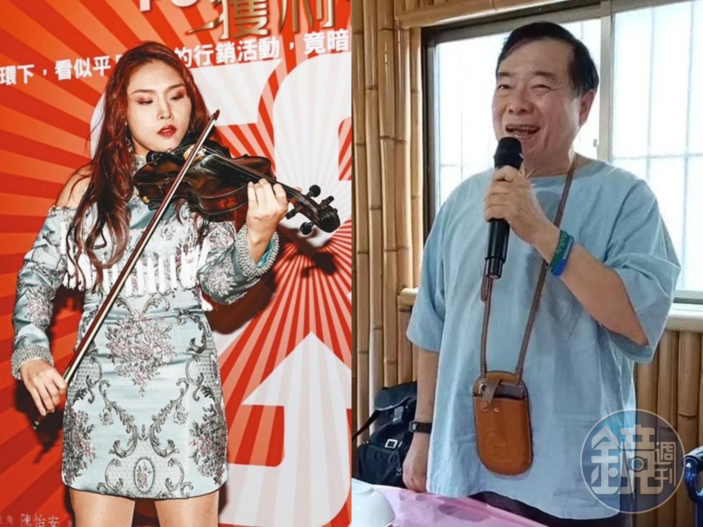網紅李伊妍（左）直接開記者會，述說廖峻對她的所作所為。（翻攝臉書、本刊資料照）