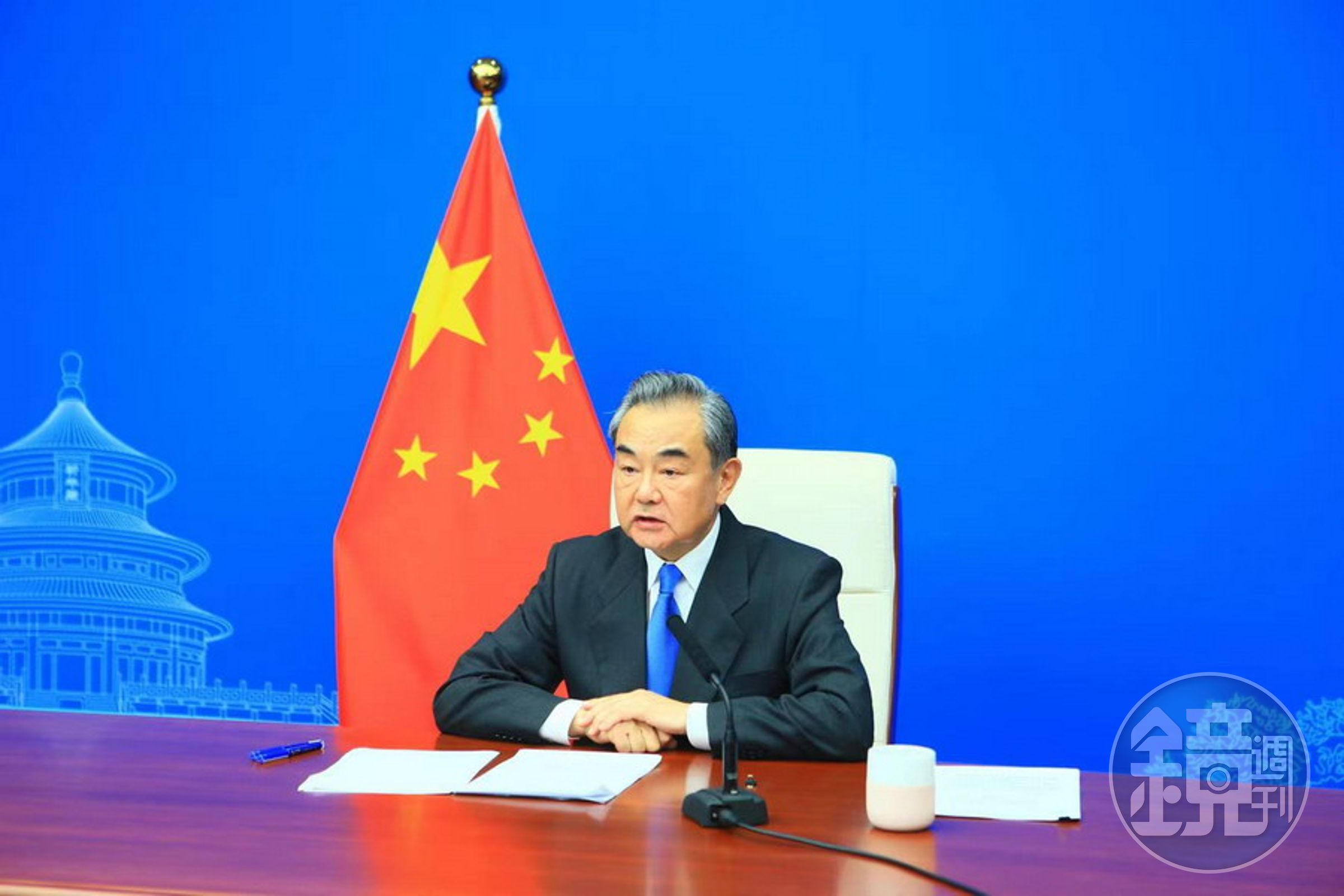 中國昨通過《對外關係法》,王毅今在官媒上評論,制定該法是維護國家主權、安全、發展利益的迫切需要。(翻攝自中國外交部)