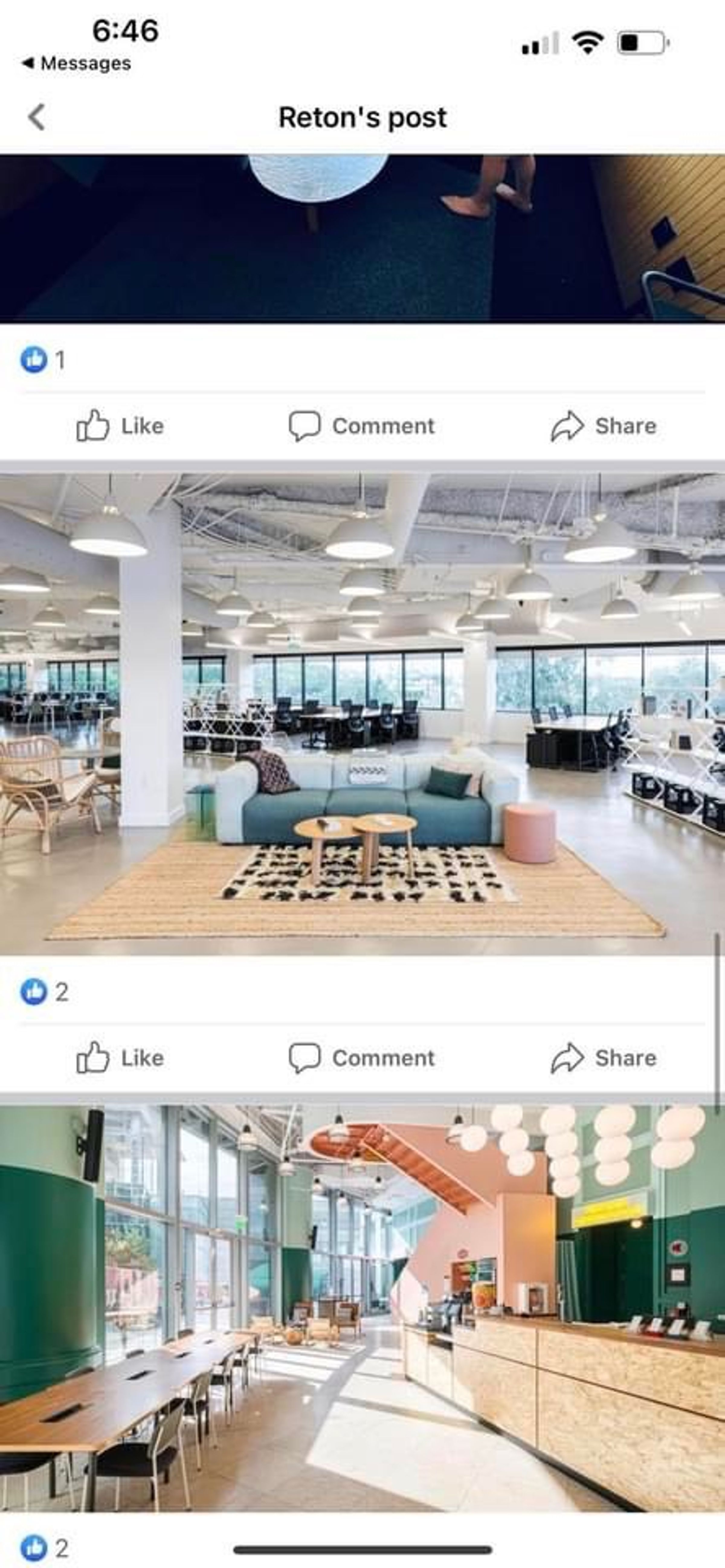 高睿騰徵人廣告中展示的工作空間。（讀者提供）