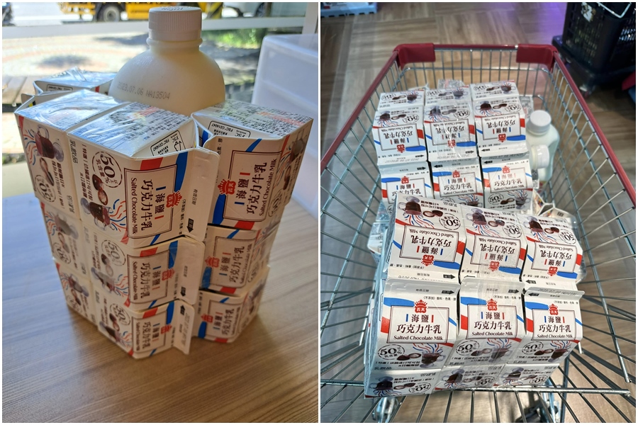 網友在臉書社團分享全聯的義美鮮奶「買1送12」，不少人殺去掃貨還有買到。（翻攝臉書全聯消費經驗老實說）