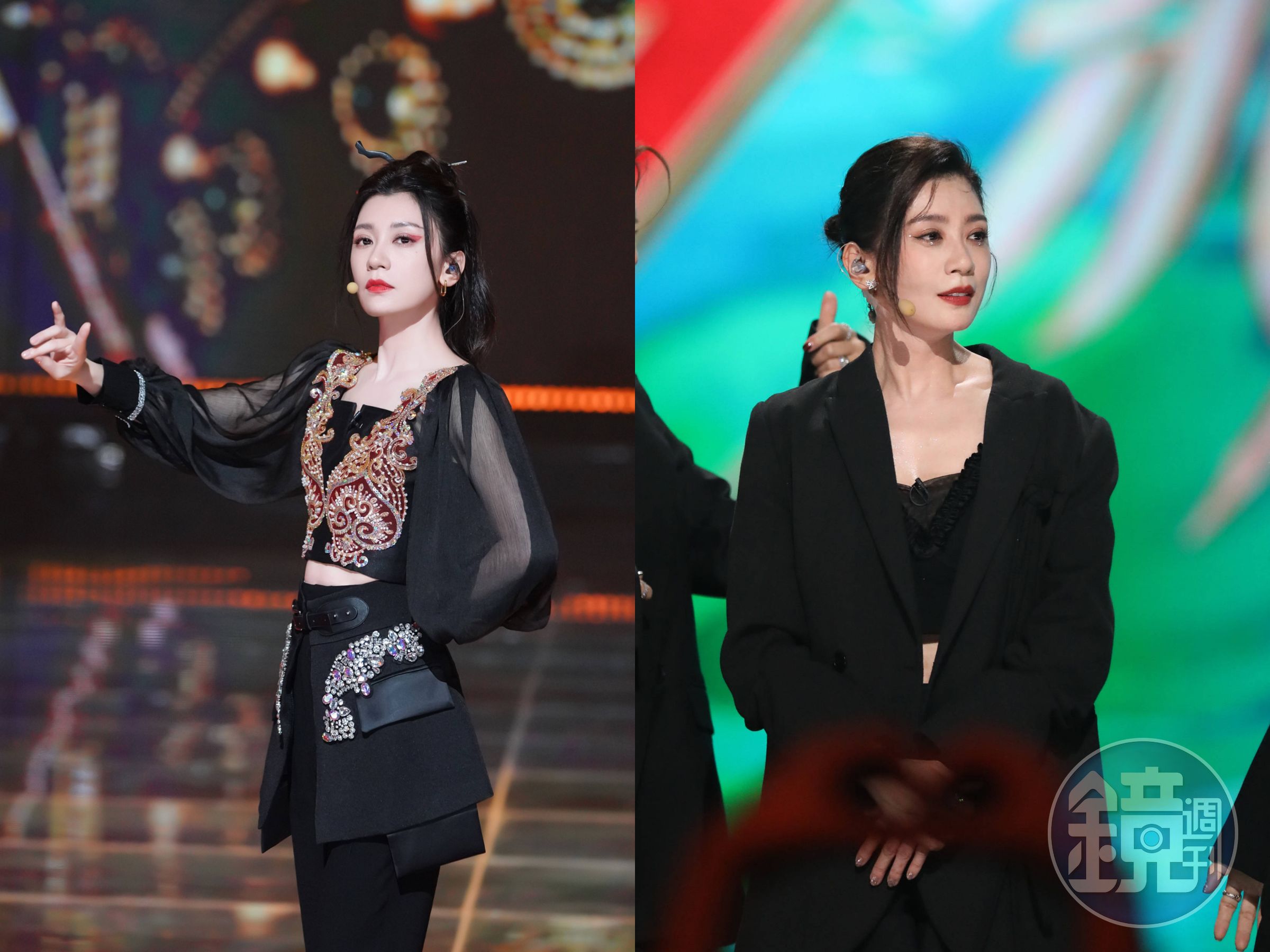 賈靜雯參加《乘風2023》吸了不少粉,喜愛度也多都排在前半的上位圈。(《乘風2023》官方微博)
