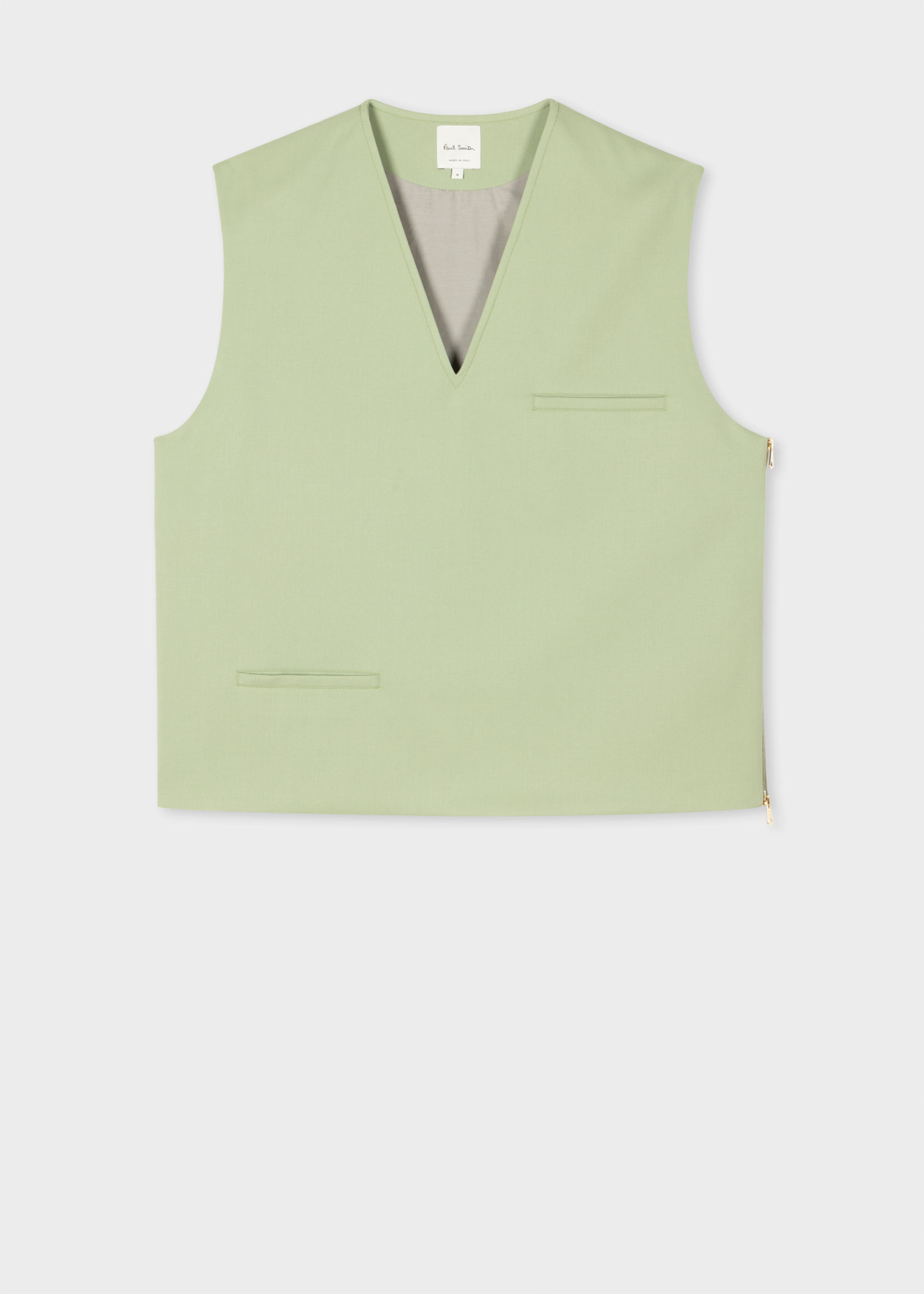 Paul Smith開心果綠馬甲背心。價格電洽（藍鐘提供）