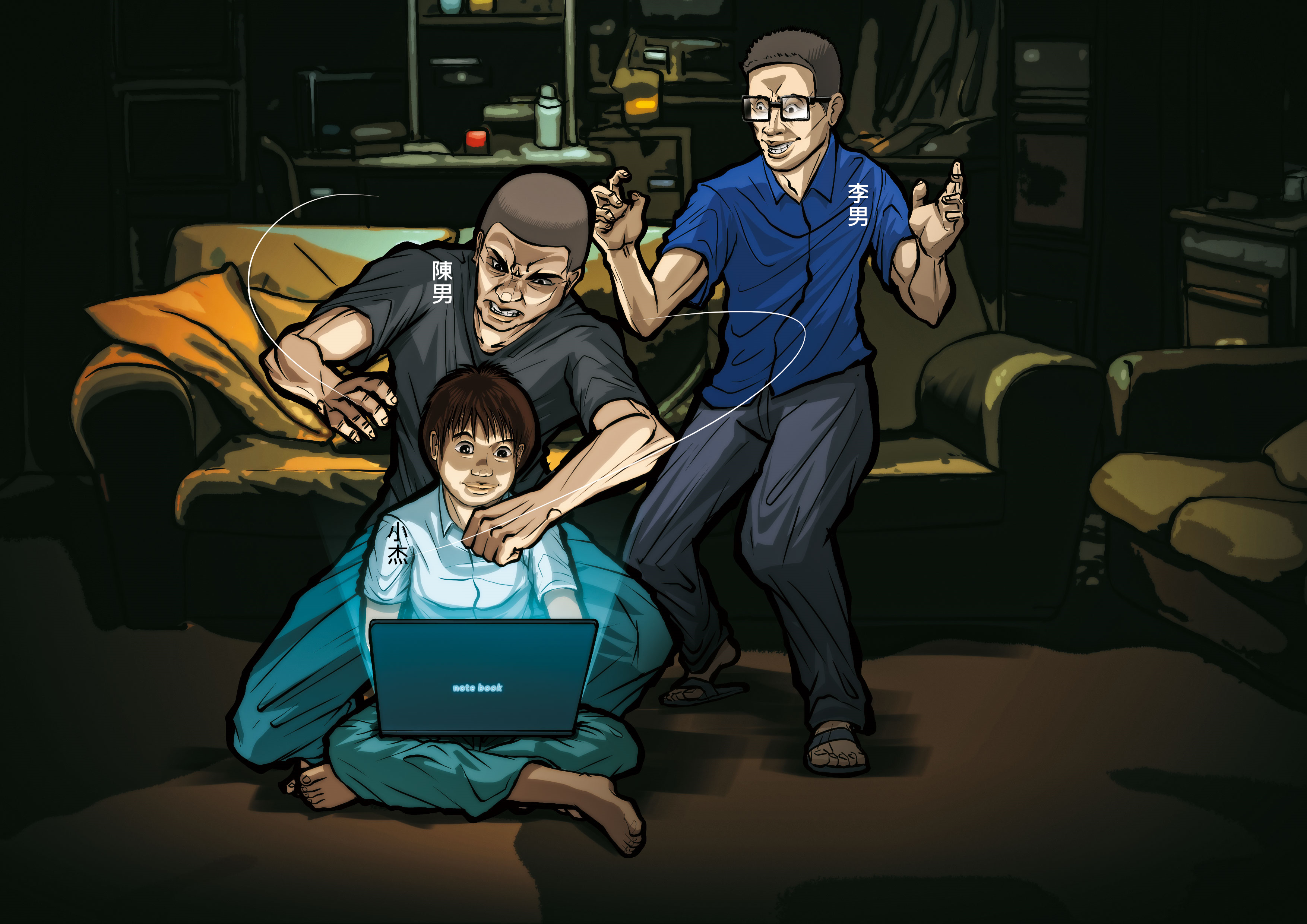 有戀童癖的李男企圖輕生，竟要求友人陳男勒斃男童小杰陪葬。