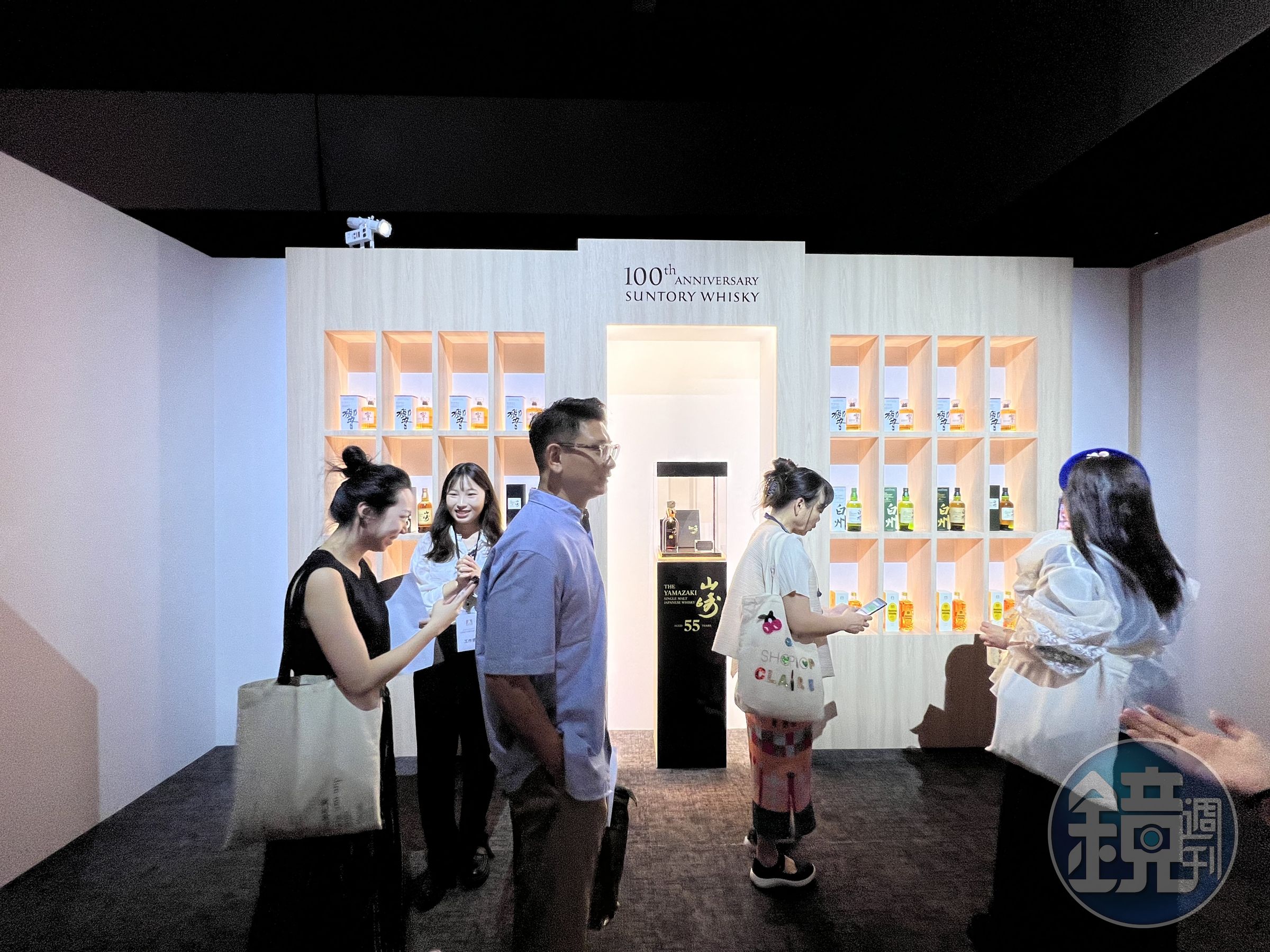 現場也展出三得利的各種代表酒款。