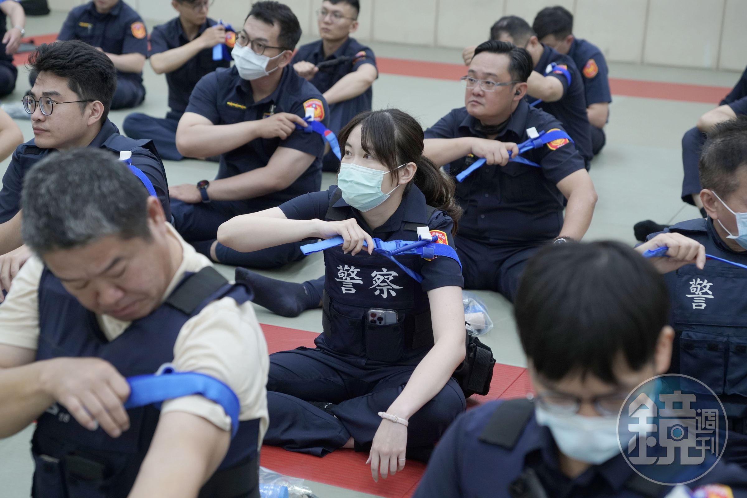 崇友實業推動警察自救互救急救訓練計畫。(警政署提供)