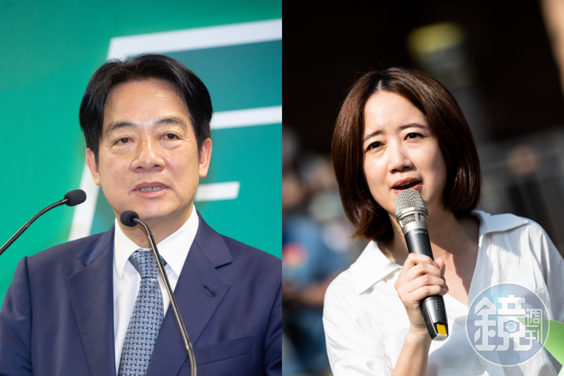 民進黨主席賴清德(左)與新北市議員戴瑋姍(右)今遭侯友宜競選辦公室提告誹謗。(本刊資料照)