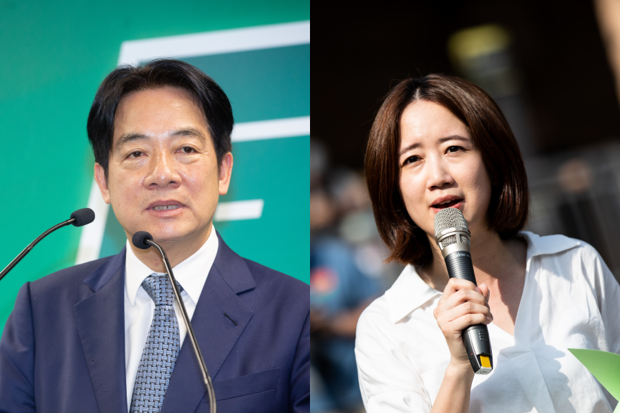 民進黨主席賴清德（左）與新北市議員戴瑋姍（右）今遭侯友宜競選辦公室提告誹謗。（本刊資料照）
