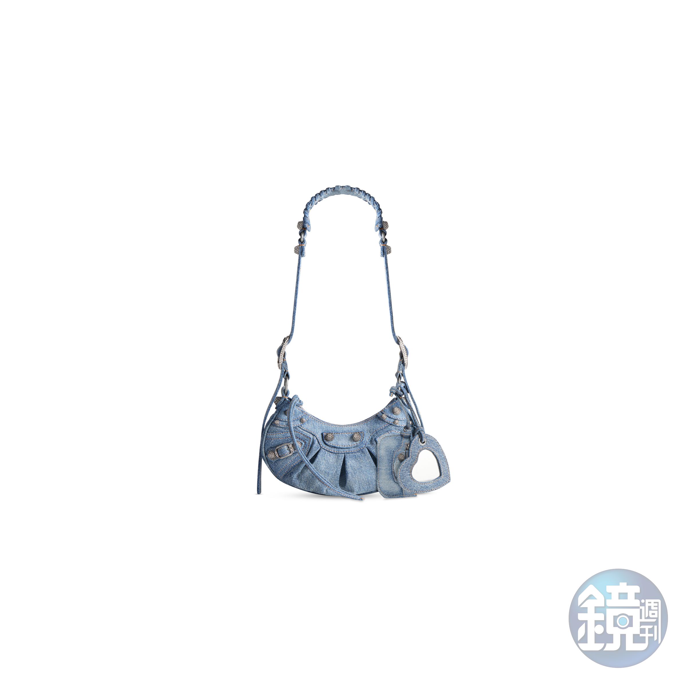 丹寧材質Le Cagole包。NT$94,000(BALENCIAGA提供)