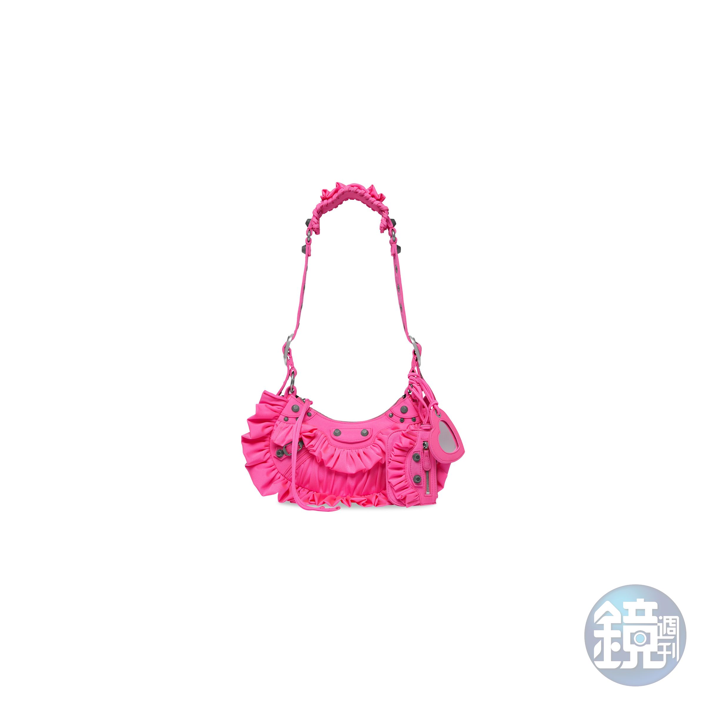 荷葉邊裝飾Le Cagole包。NT$77,500(BALENCIAGA提供)