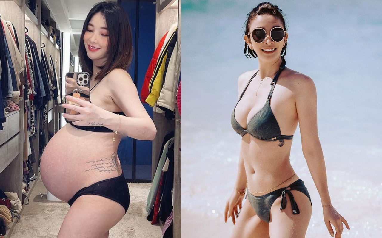 懷胎10月歷經千辛萬苦，許維恩26日生下女兒忒忒。（翻攝自許維恩IG）