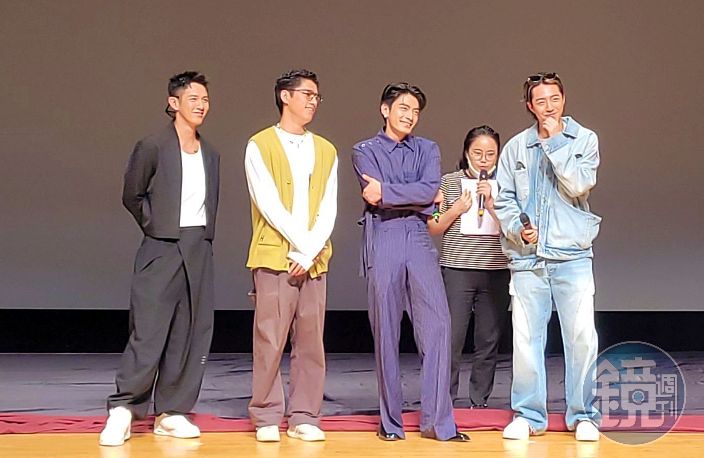 朱軒洋(左二)、宋柏緯和蔡凡熙和柯震東(左一)合作後看到他不一樣的一面。