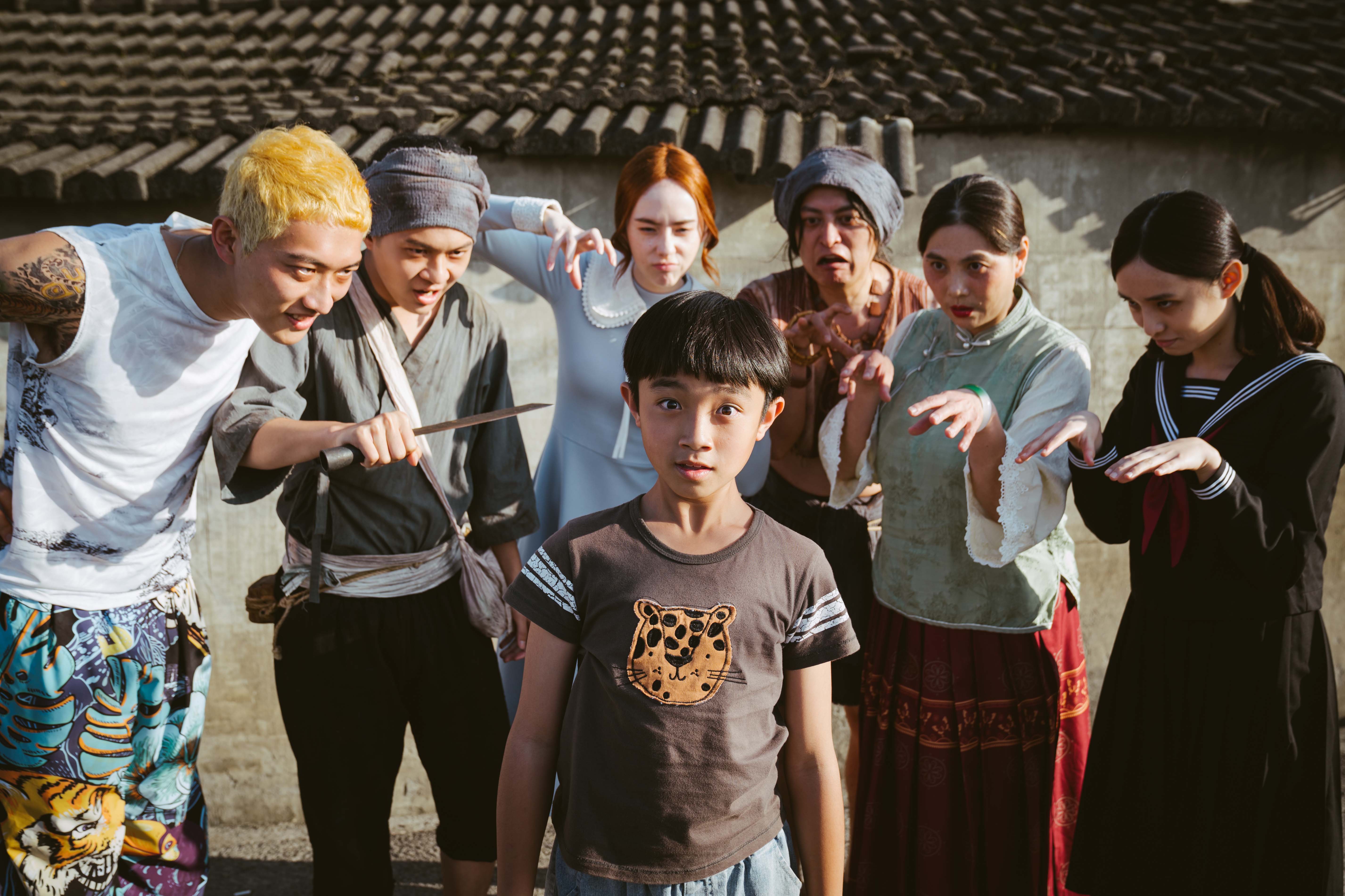 《百味小廚神第1季：中元大餐》，眾多鬼魂糾纏著擁有「陰陽眼」的小孫子，必須煮出「百味食譜」才能喚回阿公的記憶。（台北電影節提供）