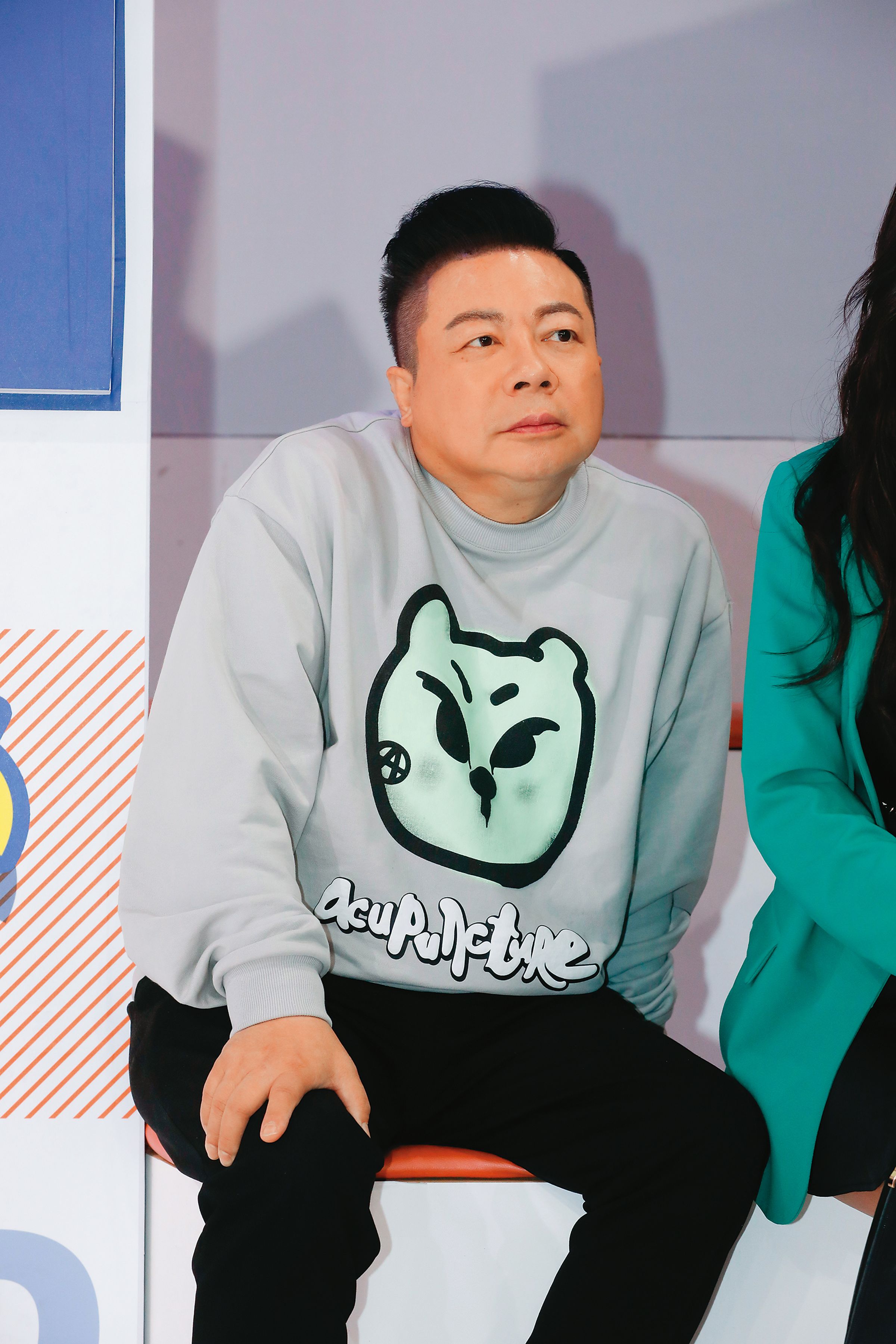 離婚後，董至成自認曾胖到有如「狗頭豬公臉」。