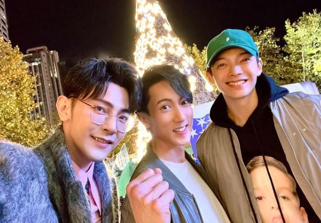 辰亦儒和飛輪海成員汪東城、吳尊聚會，獨缺炎亞綸。（翻攝自辰亦儒微博）