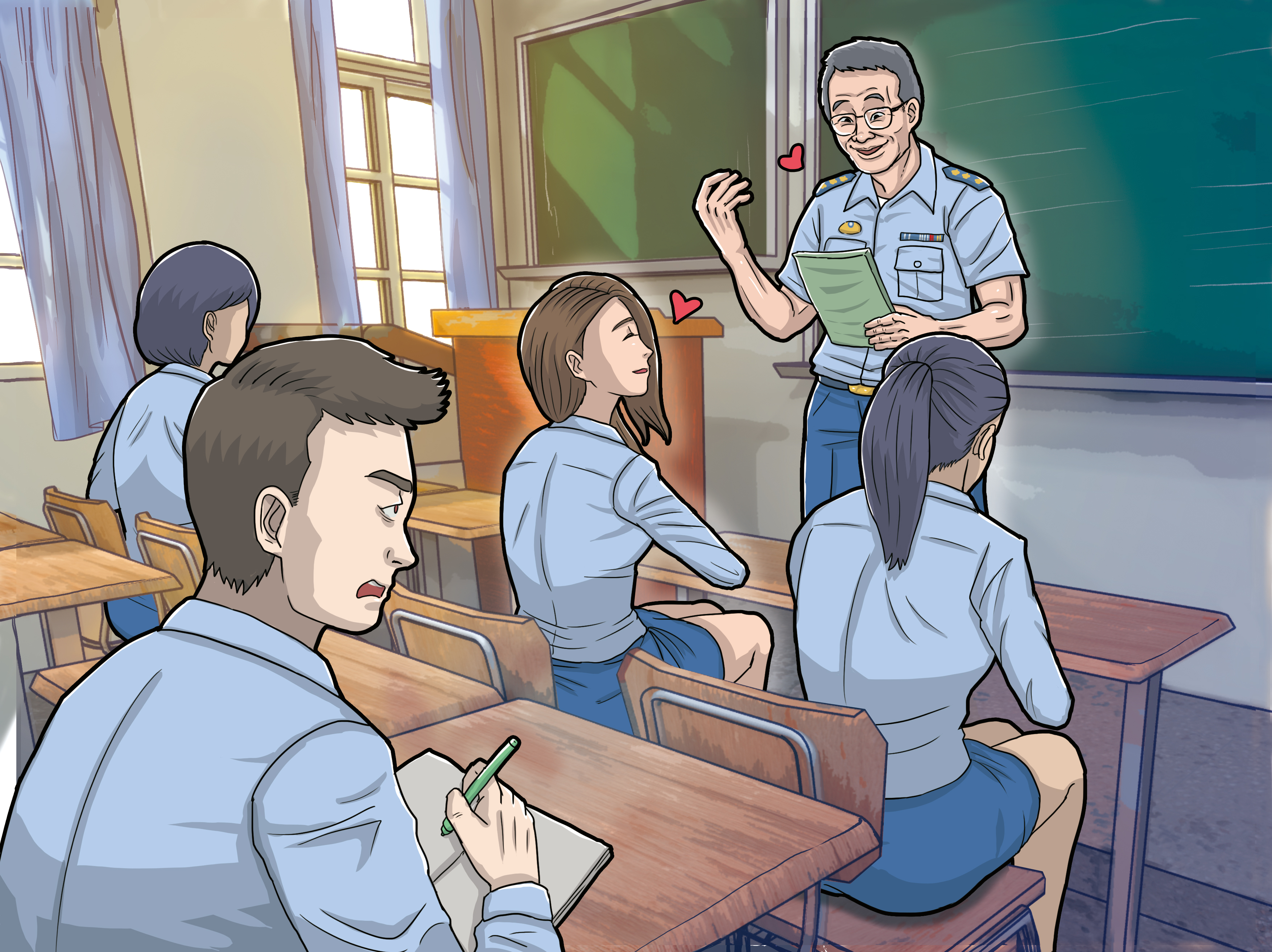 賴智明被投訴「重女輕男」，上課時要求女學生坐前排、男學生往後坐。