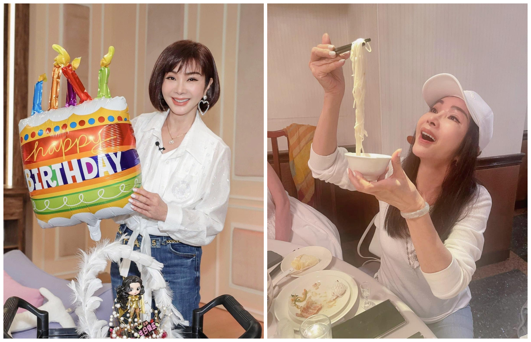 陳美鳳歡慶67歲生日。（翻攝陳美鳳臉書）