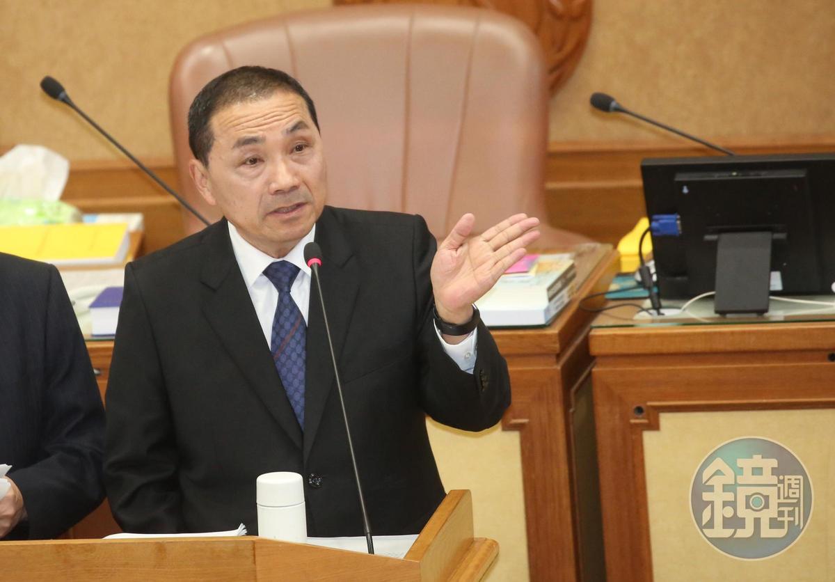 侯友宜（圖）對於兵役的看法，引起綠委們抨擊。（本刊資料照）