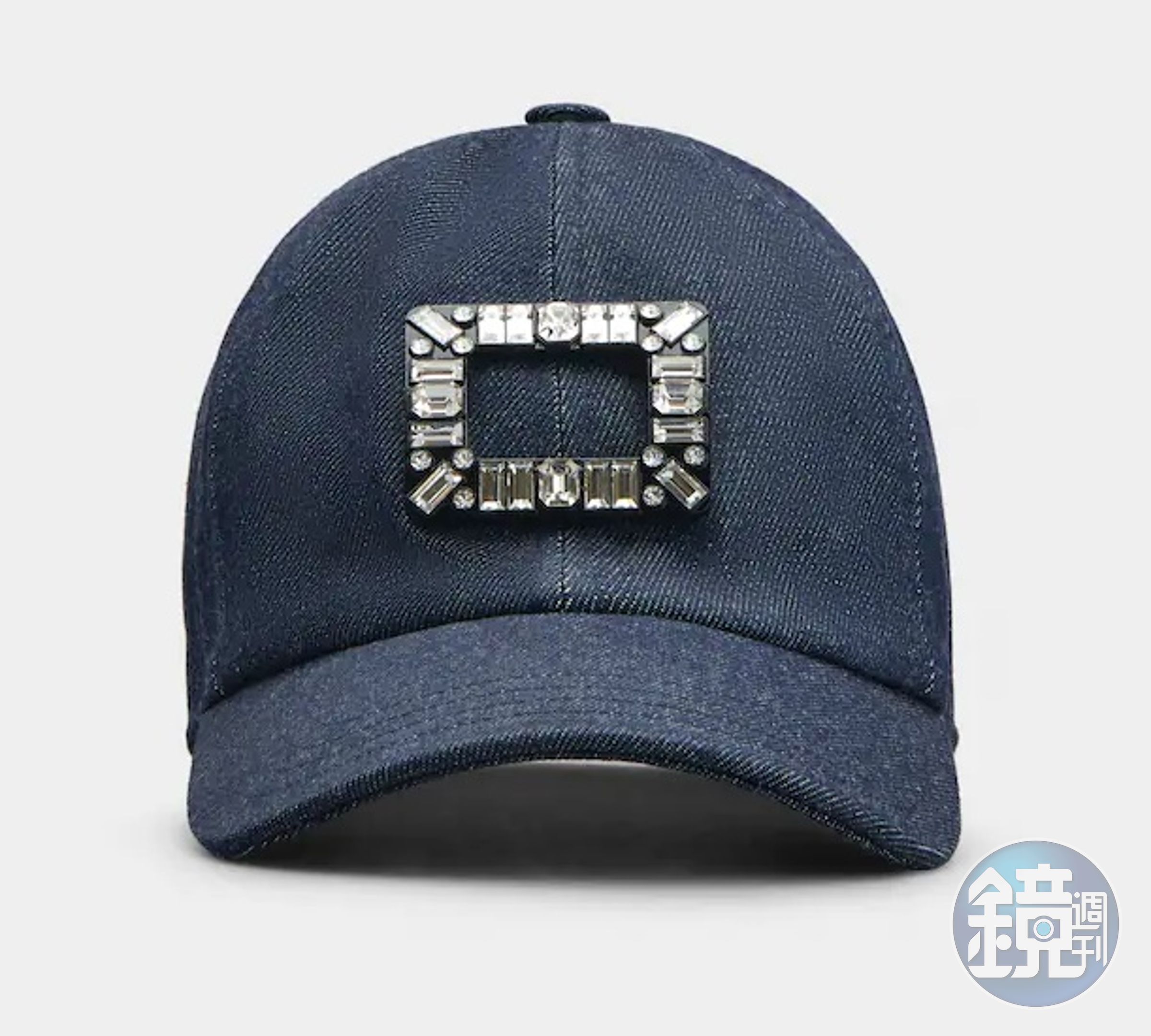 Viv' Skate原色單寧水晶扣棒球帽。NT$24,000（迪生提供）