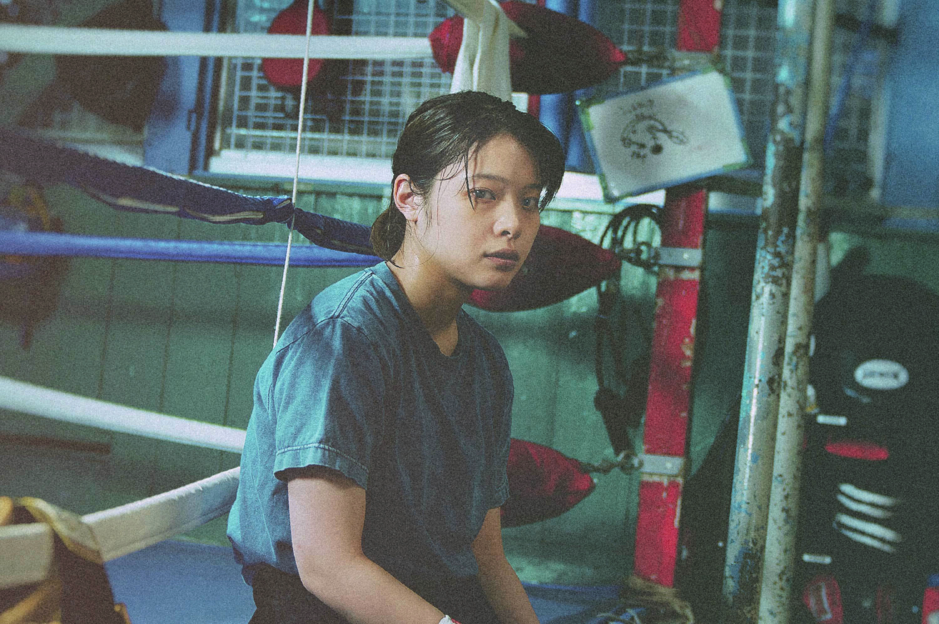 女星岸井雪乃在電影《惠子不能輸》裡飾演聾啞拳擊手，囊括日本眾多電影獎影后。（光年映畫提供）