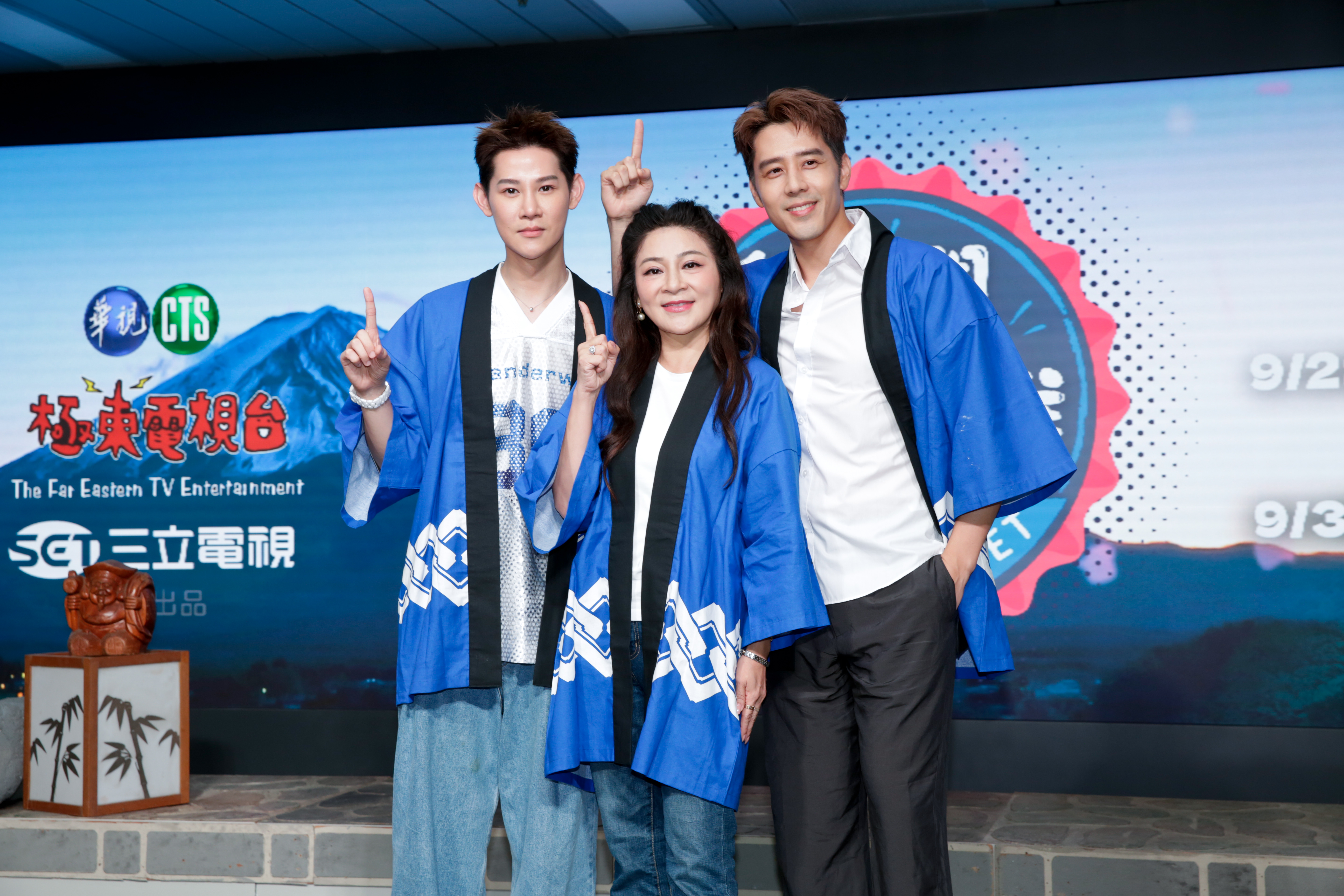 夏和熙（左起）、王彩樺、胡宇威出席《我們這一攤》卡司發布會。