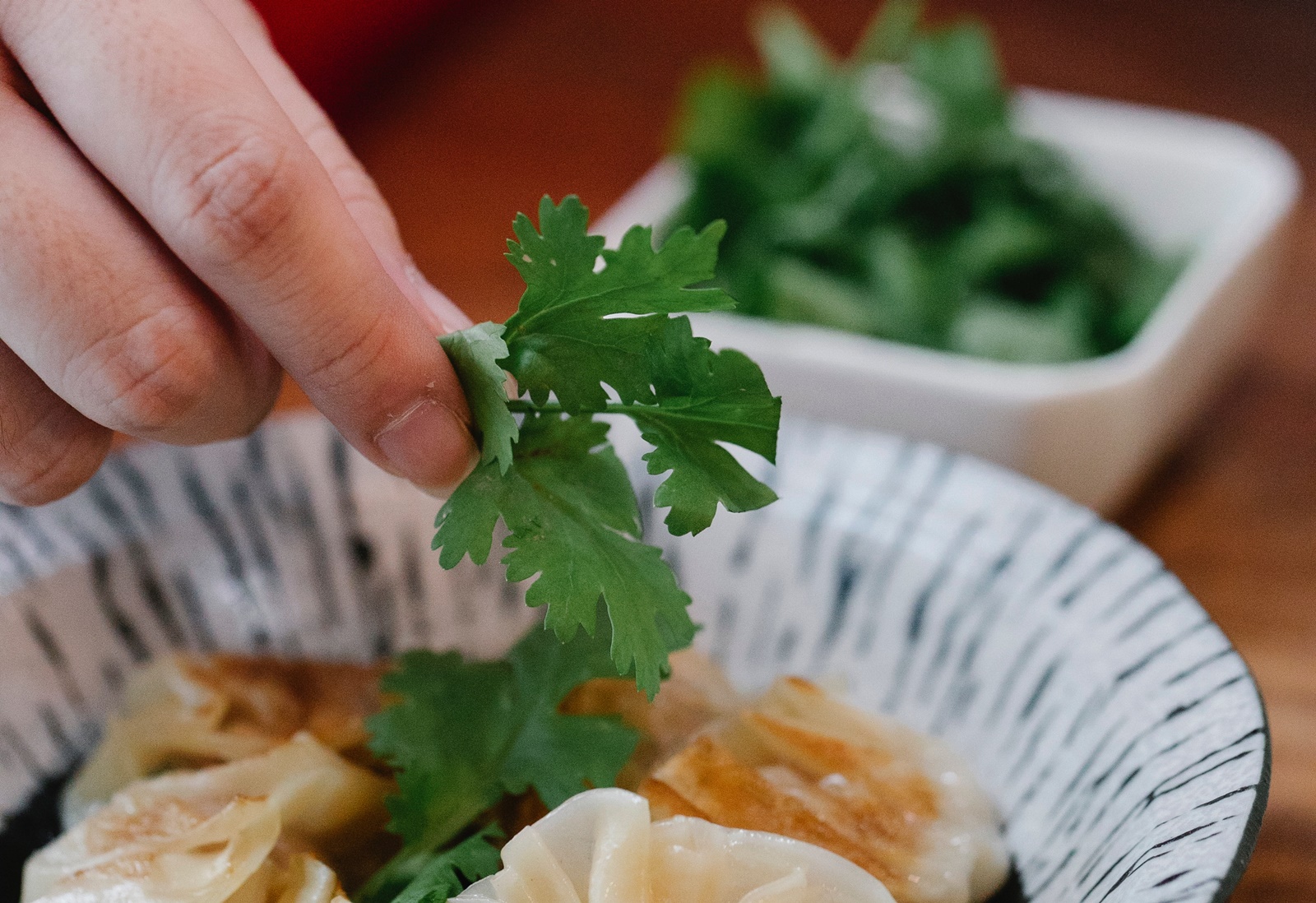 情侶因為香菜在餐桌上翻臉。(Pexels)