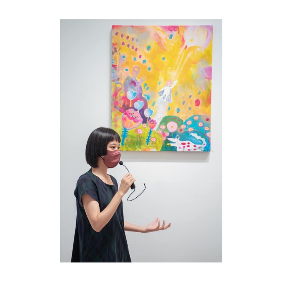 孟耿如兩年前也舉行畫展。（翻攝自臉書）