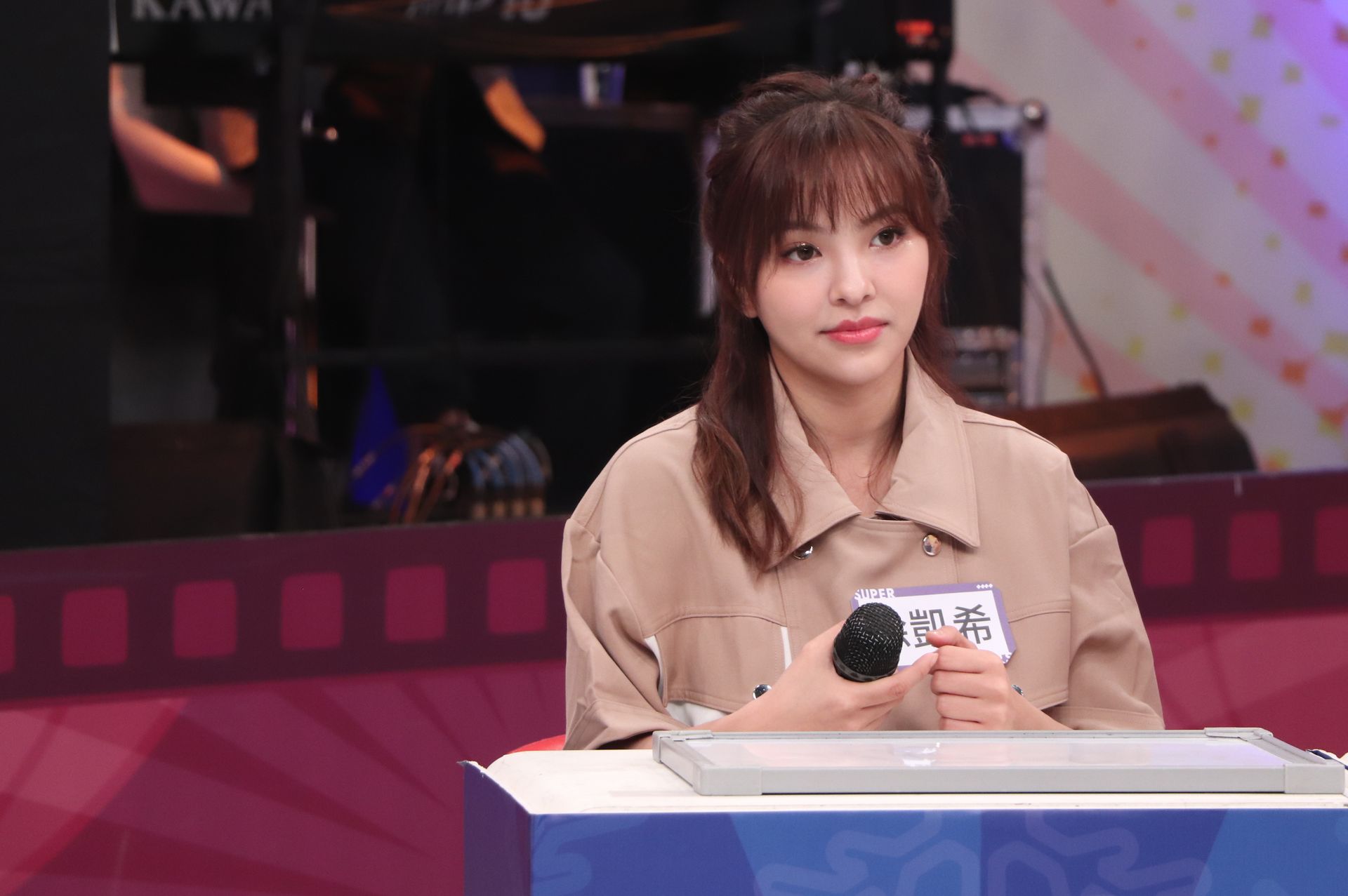 徐凱希上節目錄影。（中天提供）