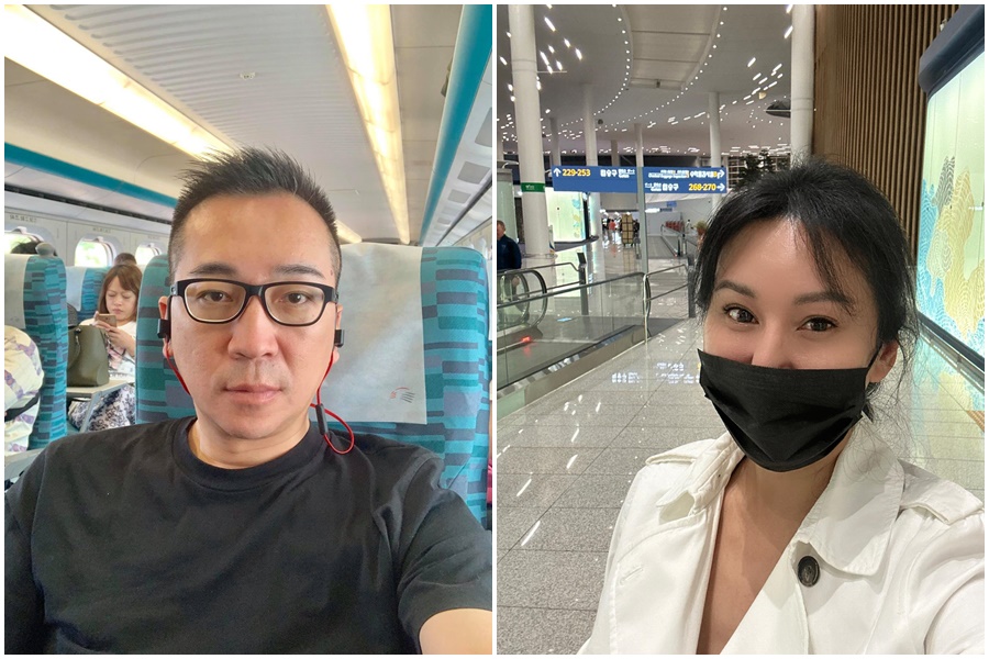 洪曉蕾到西班牙旅遊傳插管住進加護病房，王世均得知後飛往西班牙關心。（翻攝自洪曉蕾臉書）