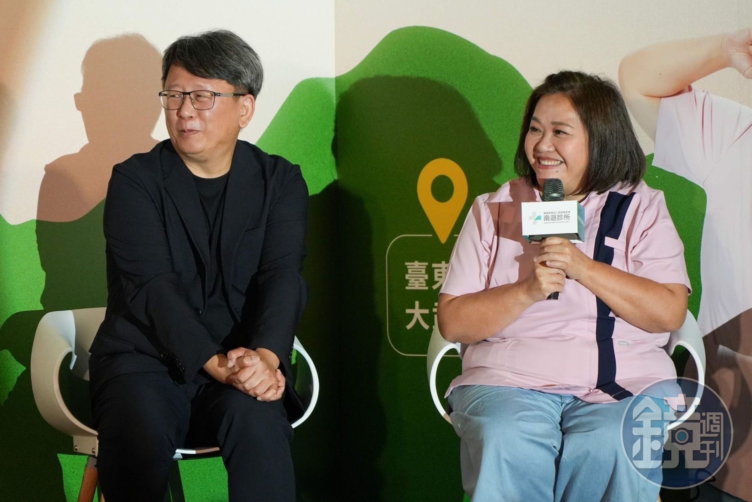 鍾欣凌出席南迴診所開業記者會。(醫療財團法人南迴基金會提供)