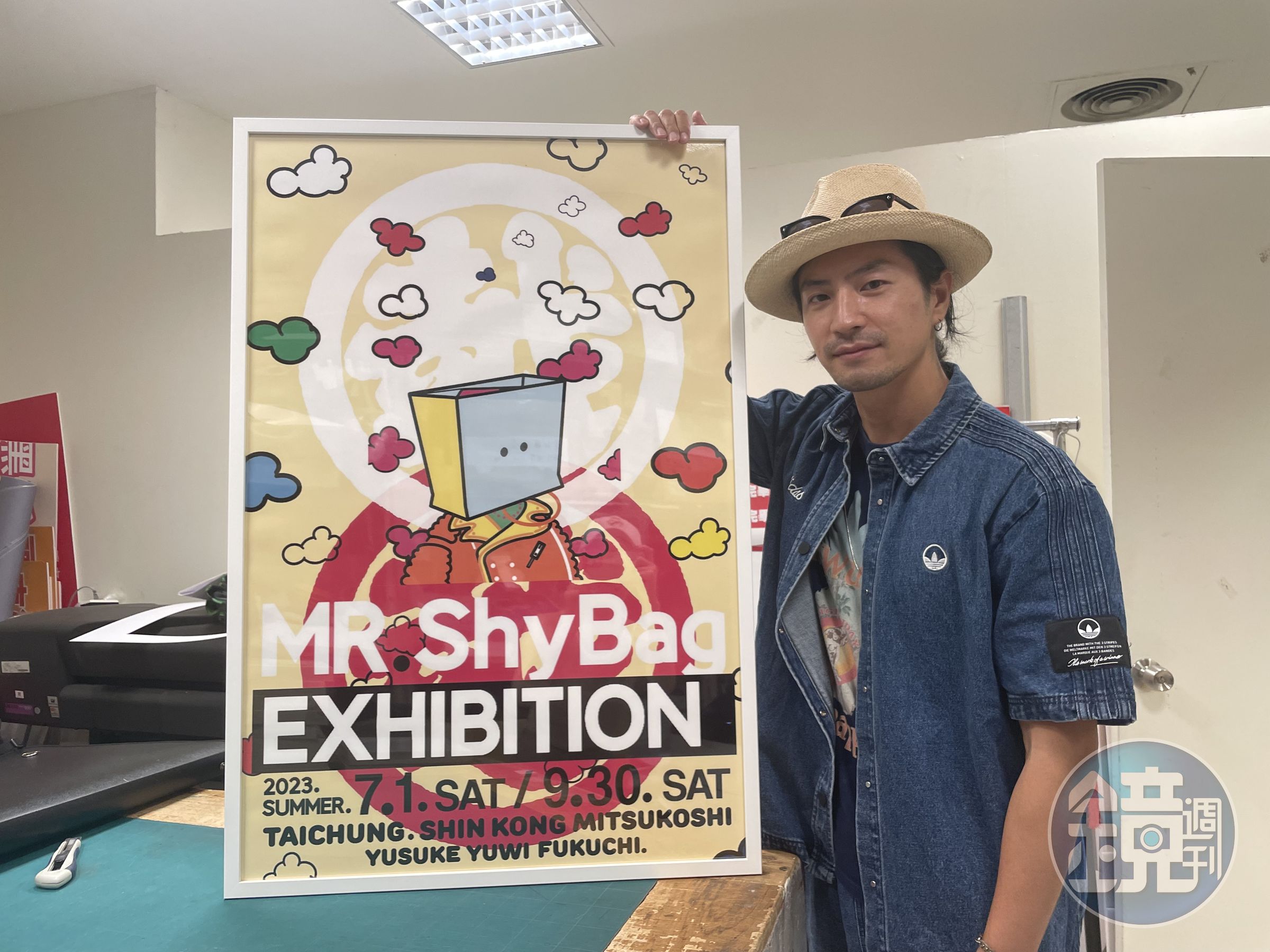 斜槓作家、藝術家及演員的福地祐介，一口氣在7月推出圖文集新書與藝術展覽。（凱渥提供）