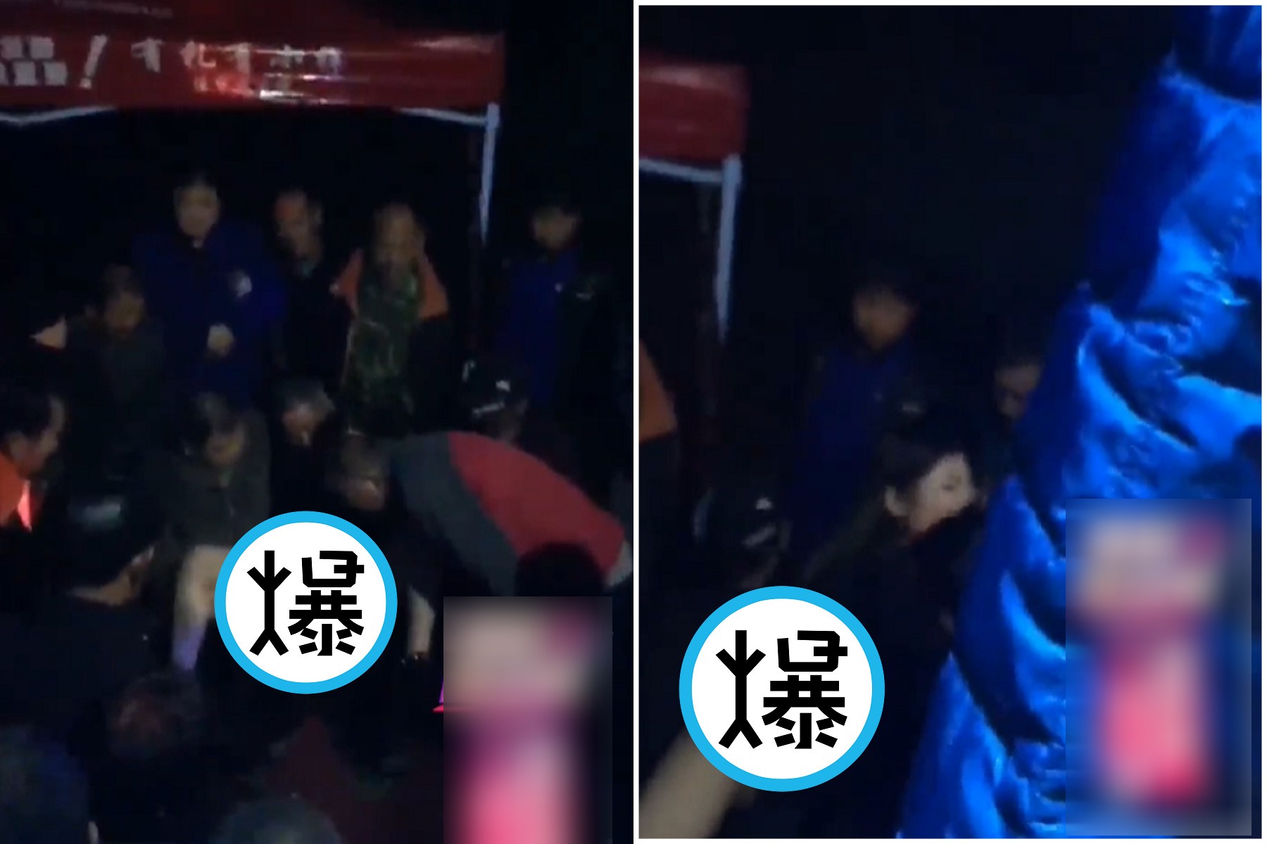 中國農村真的嗨！妹子裸體表演絕技，阿公們集體近距離「深入研究」更勝老司機。（翻自《51吃瓜網》）