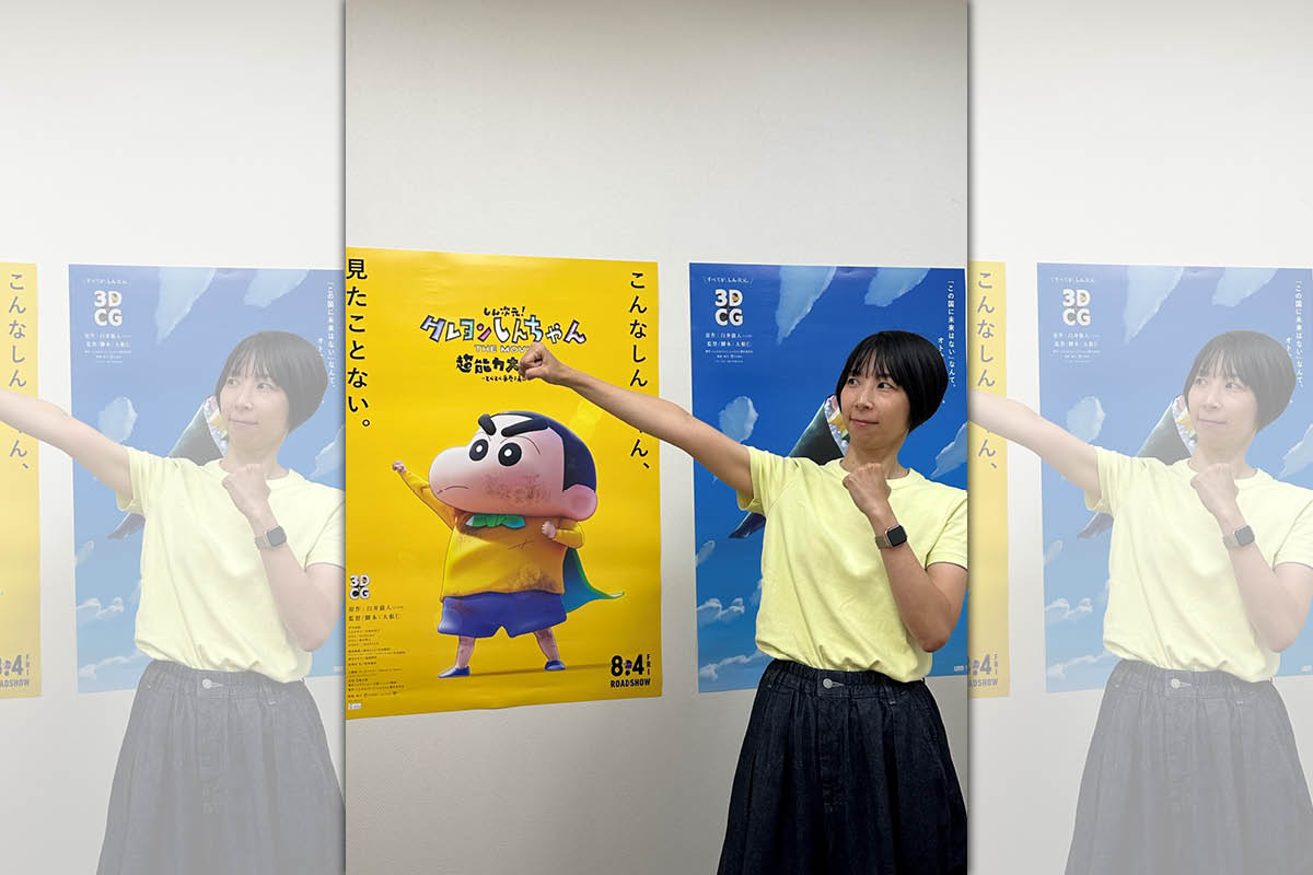 《新次元!蠟筆小新電影超能力大決戰~飛吧!手卷壽司~》製作人吉田有希透露製作期間的挑戰。(木棉花提供)