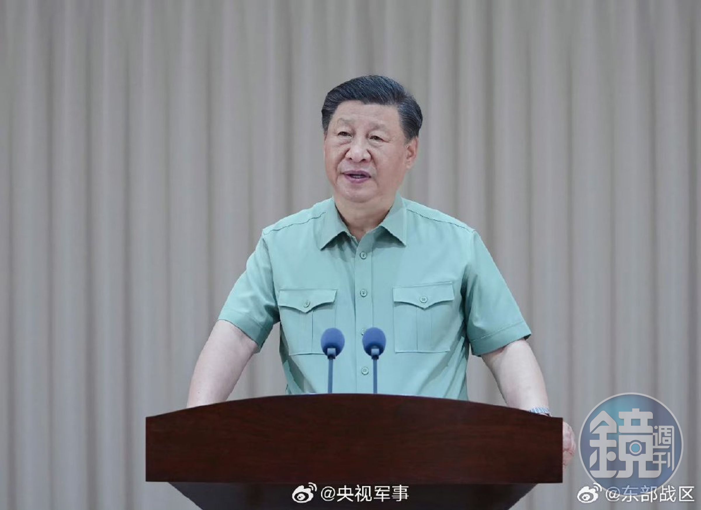 習近平視察最逼近台海的東部戰區,稱「中國軍隊要敢打仗」!分析:針對台灣。(翻自微博)