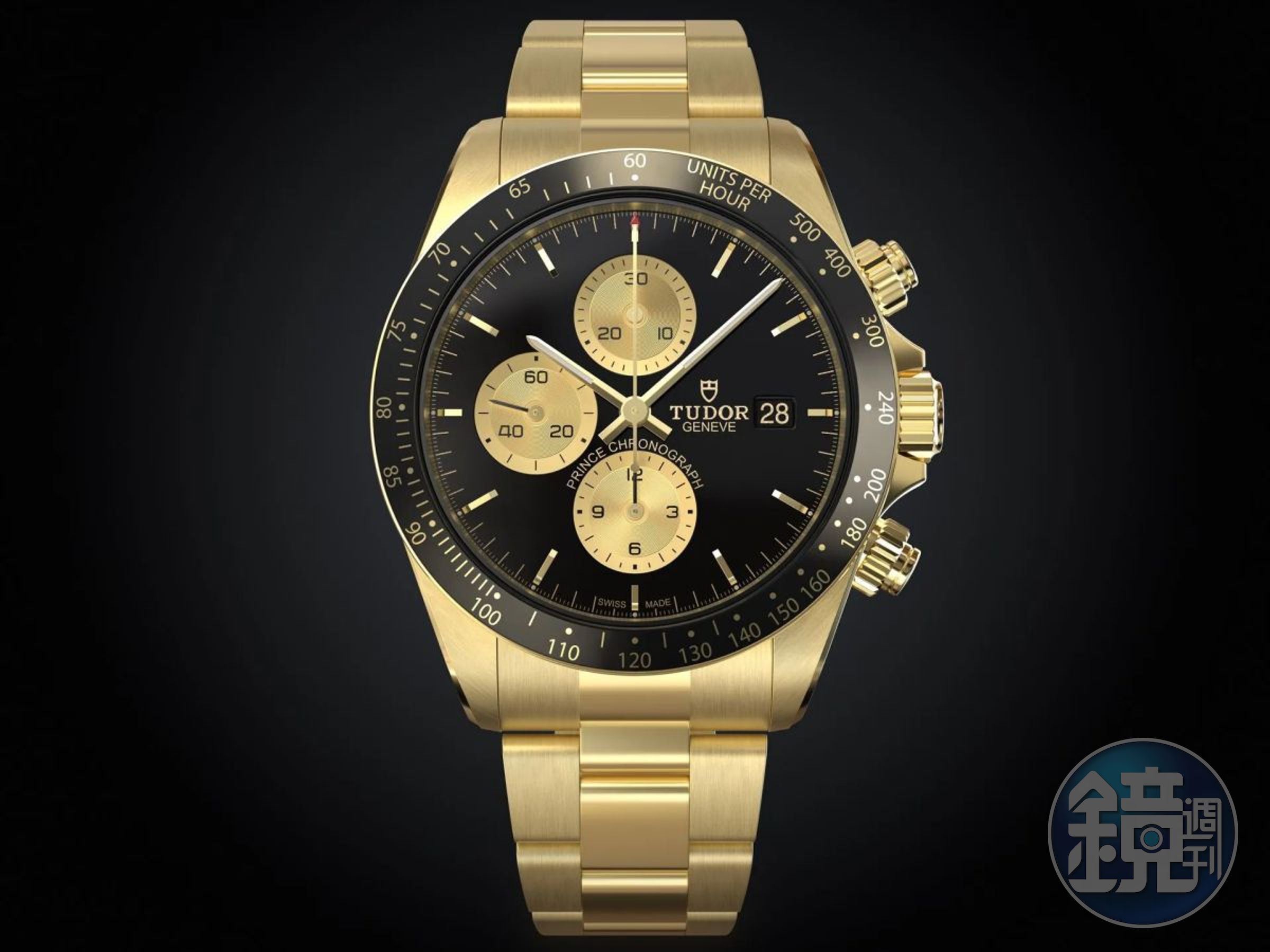 帝舵（TUDOR）為Only Watch製作這款Prince Chronograph One，搭載品牌史上第一枚自製Cal.MT59XX導柱輪計時機芯，並安裝在著名的Big Block「大塊頭」錶殼之上，還採用全18K黃金材質。估價約2.5萬至3.5萬瑞士法郎。
