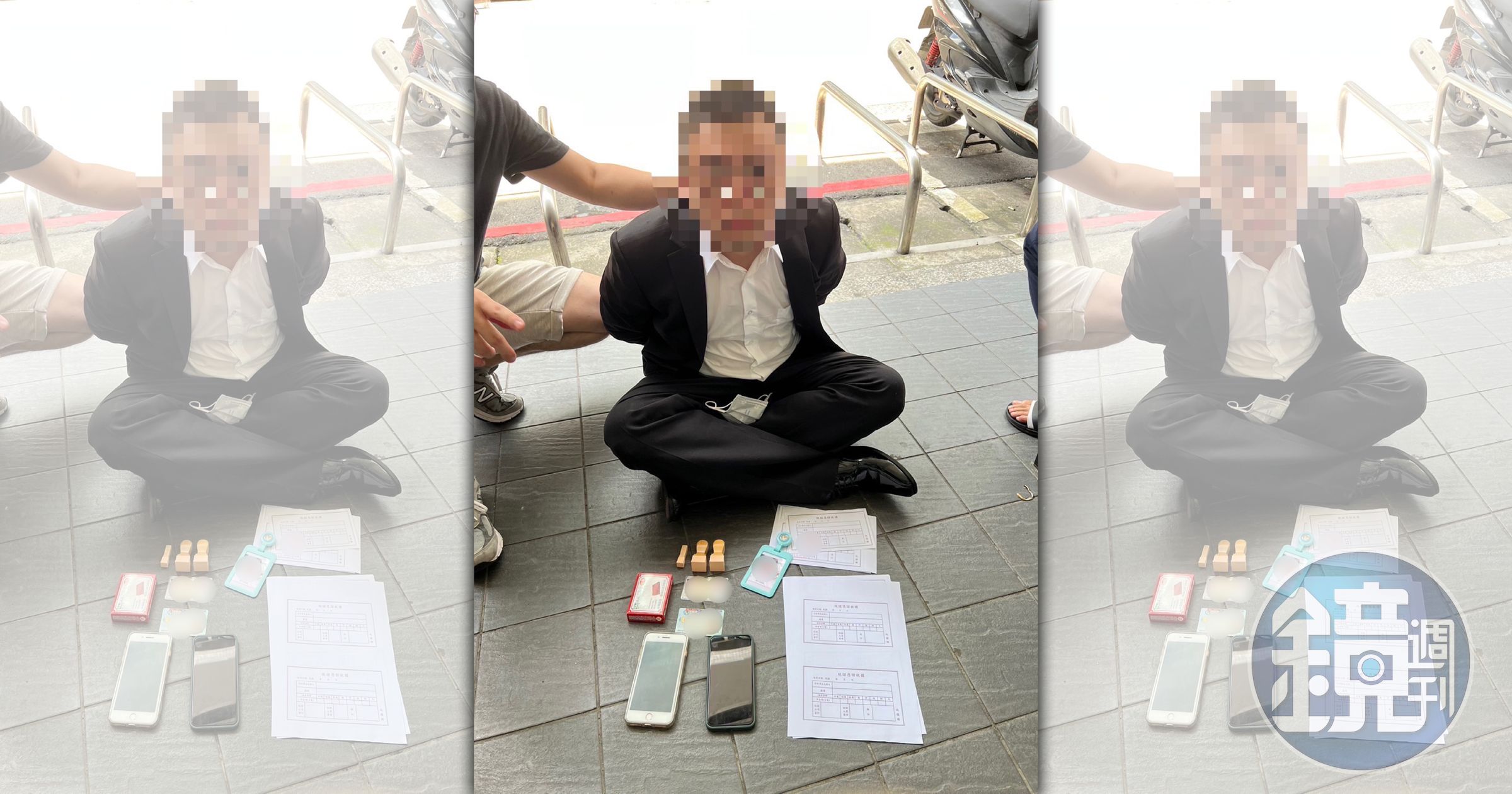 詐騙集團假扮理財專員騙取吳男510萬元，遭警方逮捕。（海山分局提供）