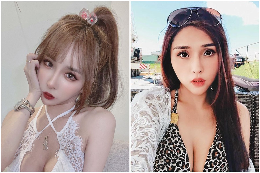 雪碧（左）拿出李伊妍（右）眼看事態不對，私訊友人求助的對話截圖。（左圖翻攝自雪碧臉書，右圖翻攝自微博）