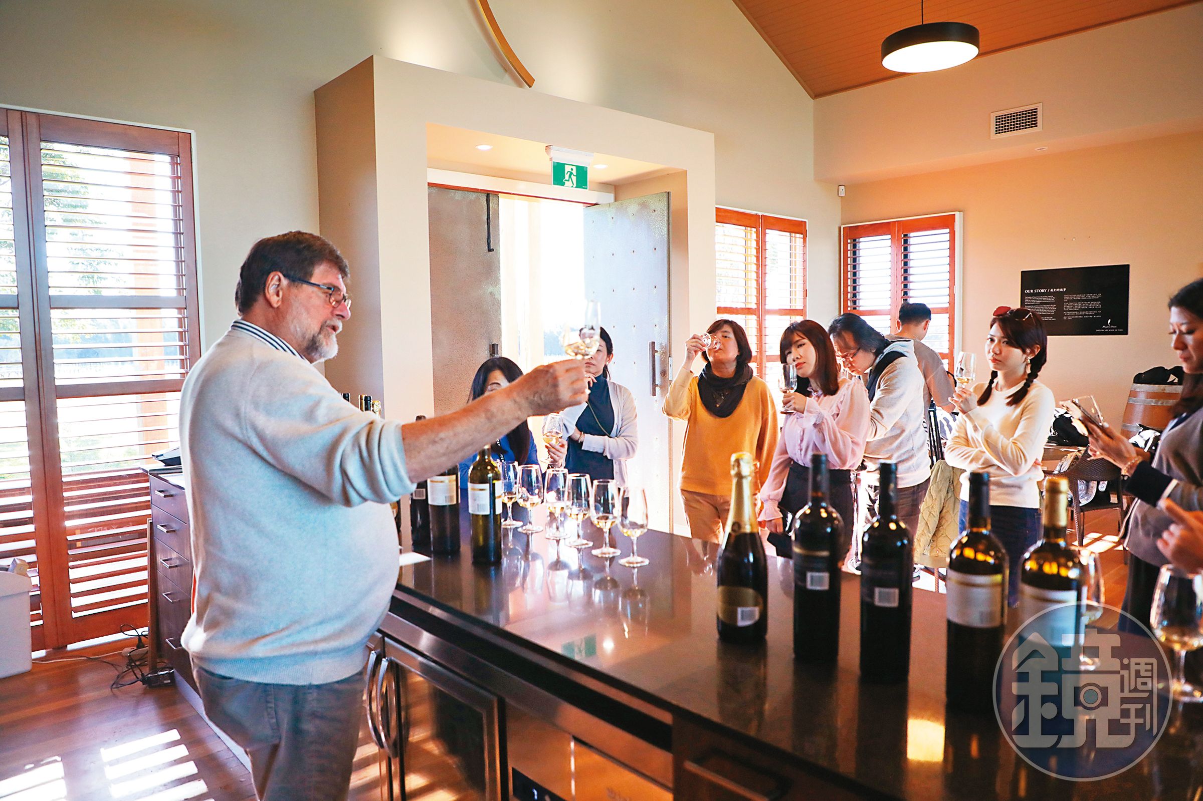 到酒莊豈能空腹而回，Wine Tasting讓所有人都喝得暢快。