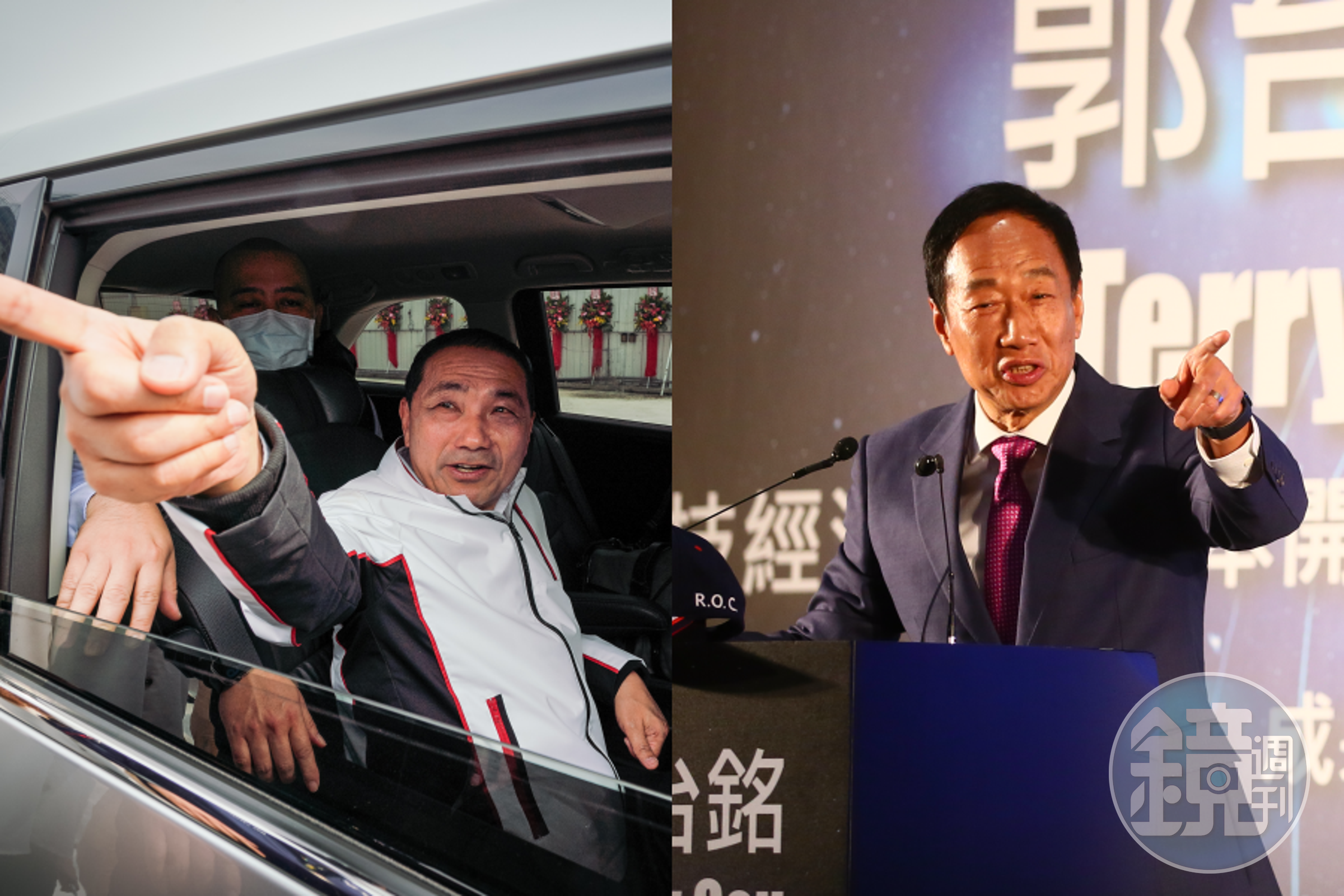 侯友宜（左）與郭台銘今都因夜店殺警案凶手轉至外役監一事，於臉書發文怒批。（本刊資料照）