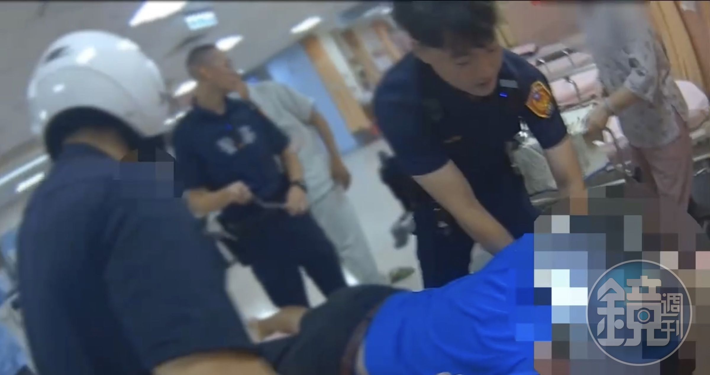蕭姓男子酒後暴走毆打護理師，遭移送法辦。（海山分局提供）
