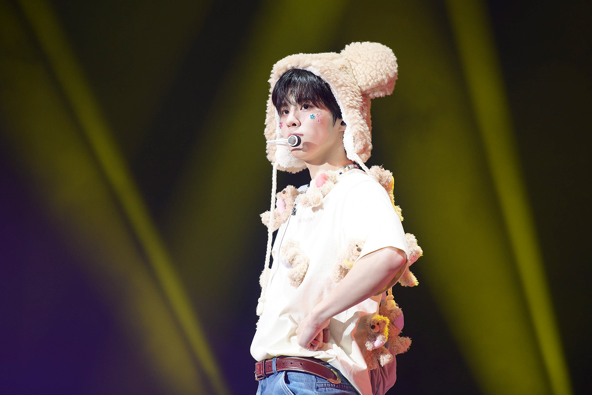 金宇碩今晚在台北國際會議中心舉辦FANCON，賣萌跳「New Jeans」的《OMG》。（O.N Wordwide ／希林國際提供）