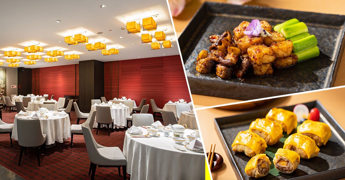 國賓中餐廳行政總主廚林建龍與徐鳳欽主廚聯手領軍，以經典川粵料理手法結合創意巧思，推出夏季菜餚。