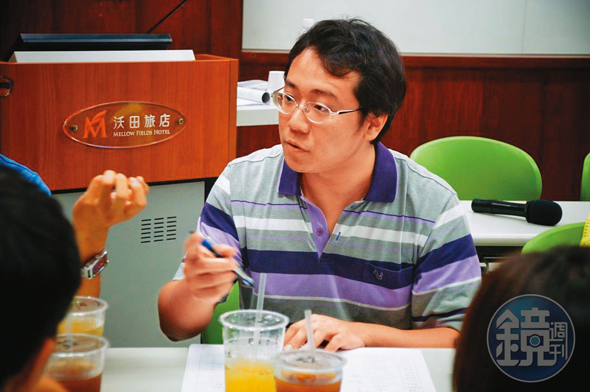 金溥聰入侯陣營後,認定余家哲(圖)督導業務不周,將其冷凍。(翻攝新文化基金官網)