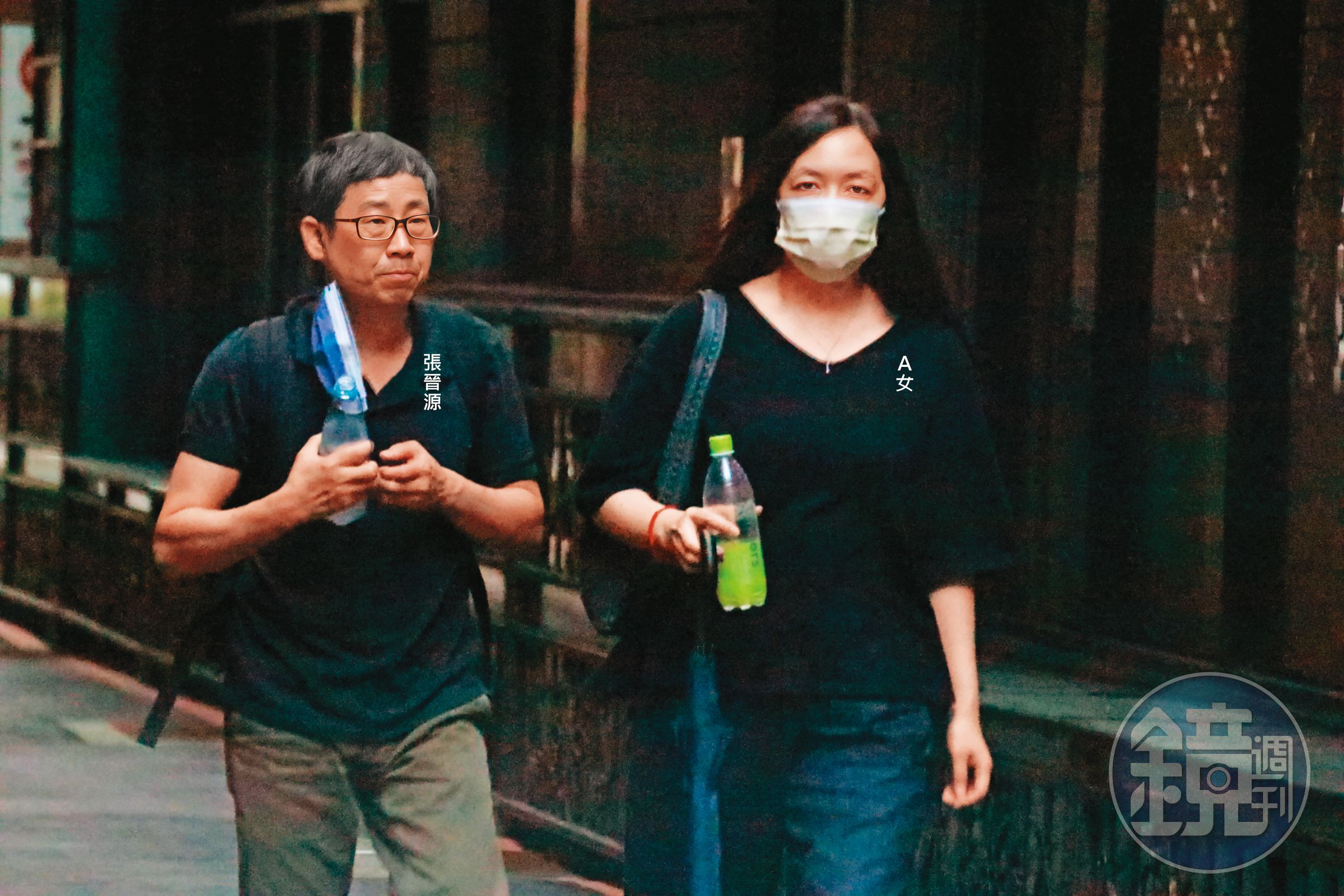 6月28日16：31，張晉源經常到A女處所，常待至深夜才回家，2人還會一起吃美食，可見交情匪淺。