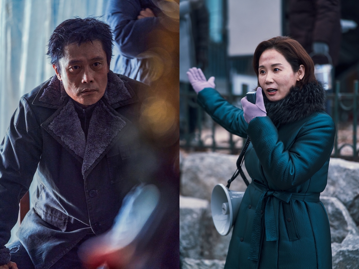 李炳憲在《水泥烏托邦：末日浩劫》被金先英搧巴掌，驚嘆：「被打完有種不知道自己在哪裡的感覺。」（車庫娛樂提供）