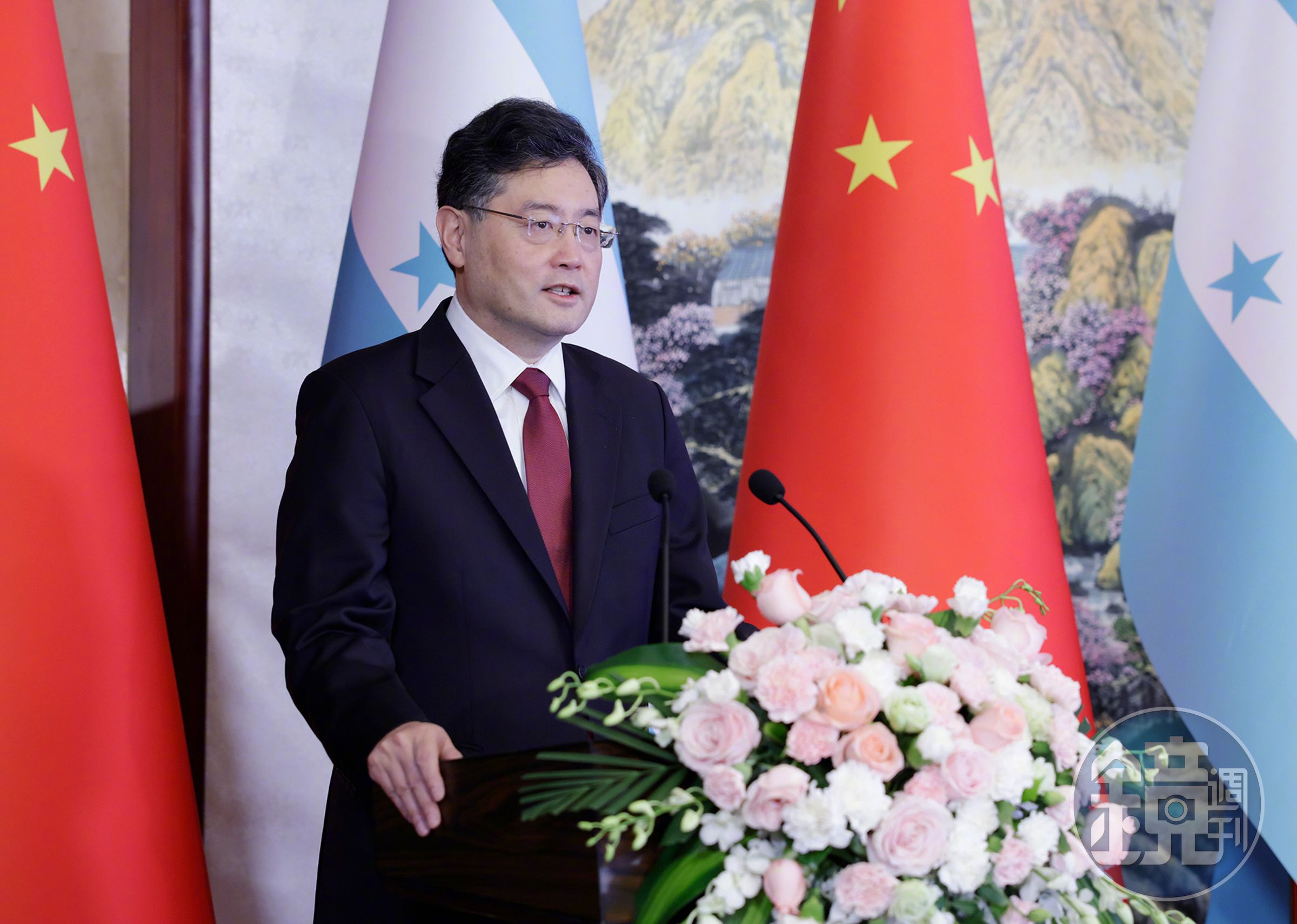 中國外交部長秦剛神隱，甚至連重要活動都讓他人代打，引發揣測。（翻攝自中國外交部微博）