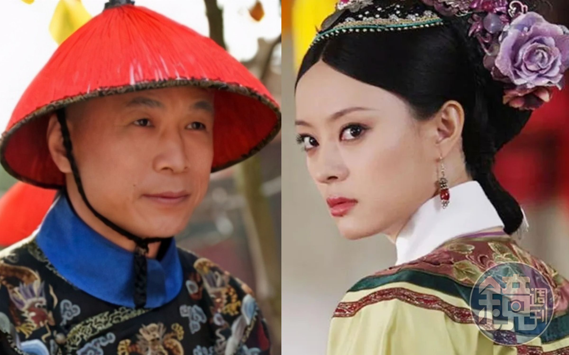 在孫儷（右圖）主演的《後宮甄嬛傳》中，首領太監蘇培盛（左圖）看似不重要，但其實是關鍵人物。（翻攝自微博）