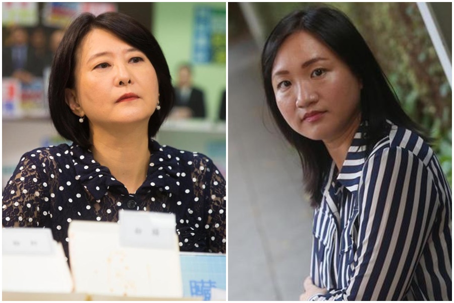 謝佩芬（右）擬出戰台北市第3選區（中山、北松山），王鴻薇（左）對此霸氣回應「歡迎來進行良性競爭」。（本刊資料照）